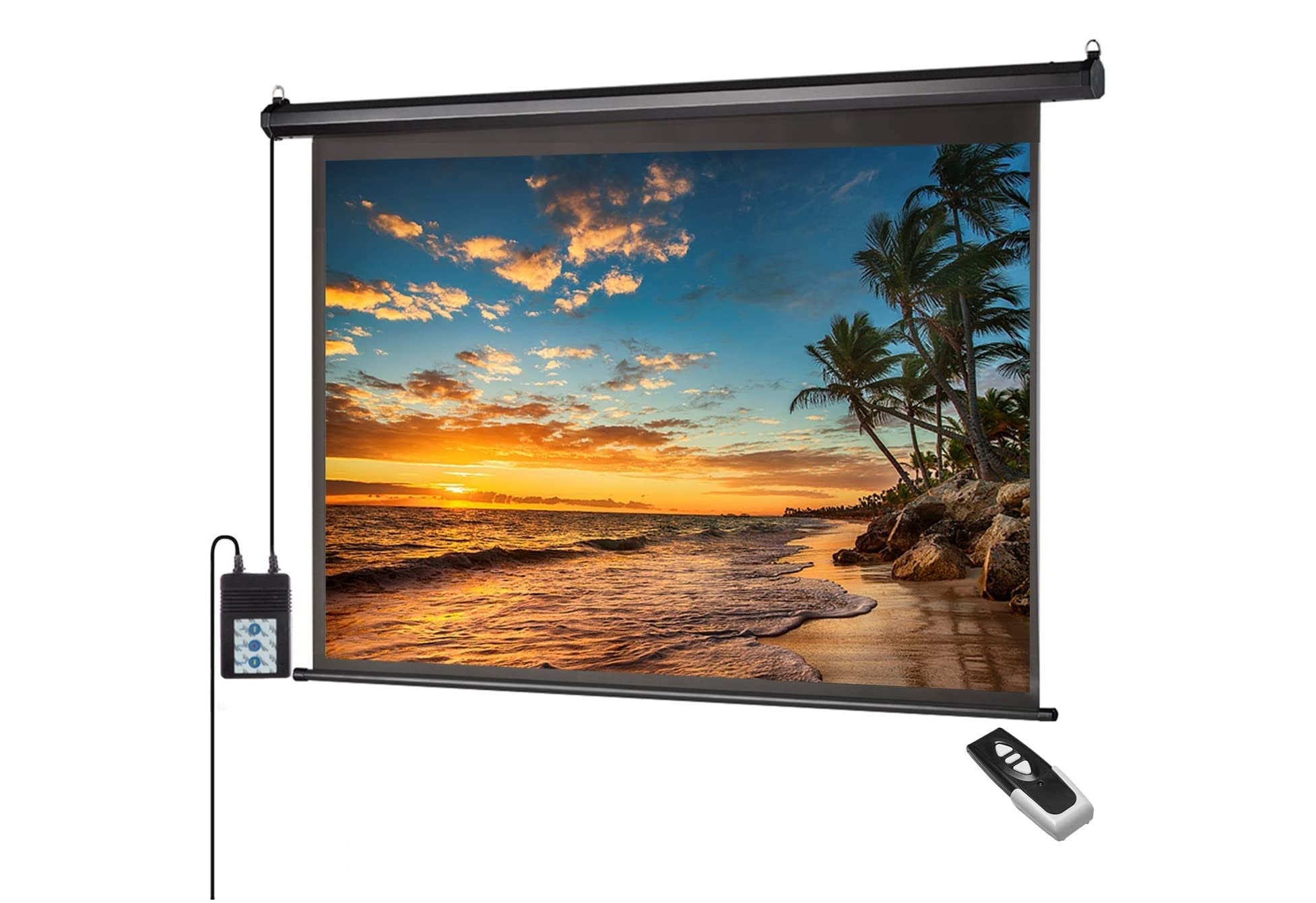 Buy NPTECH 100Inch MOTORISED Projector Screen with Cordless Remote