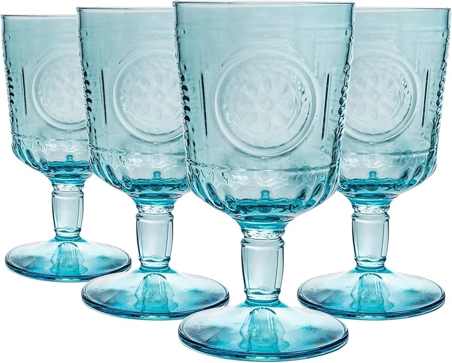 Amazon.com | Bormioli Rocco Romantic Set Of 4 Stemware Glasses