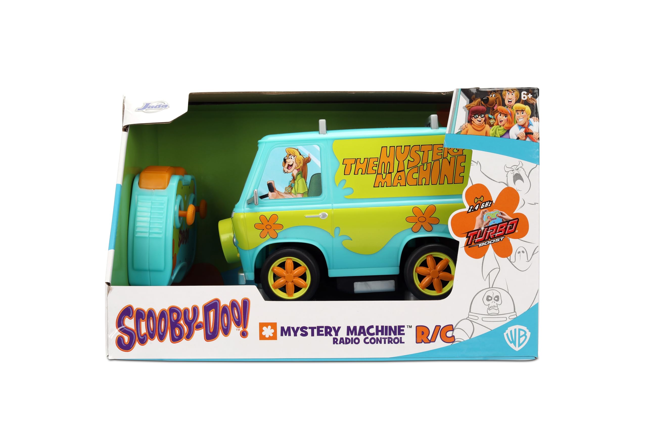 Jada Giocattoli - Scooby-Doo - Macchina misteriosa in scala 1:24 R/C - Veicolo radiocomandato - Iconico da collezione