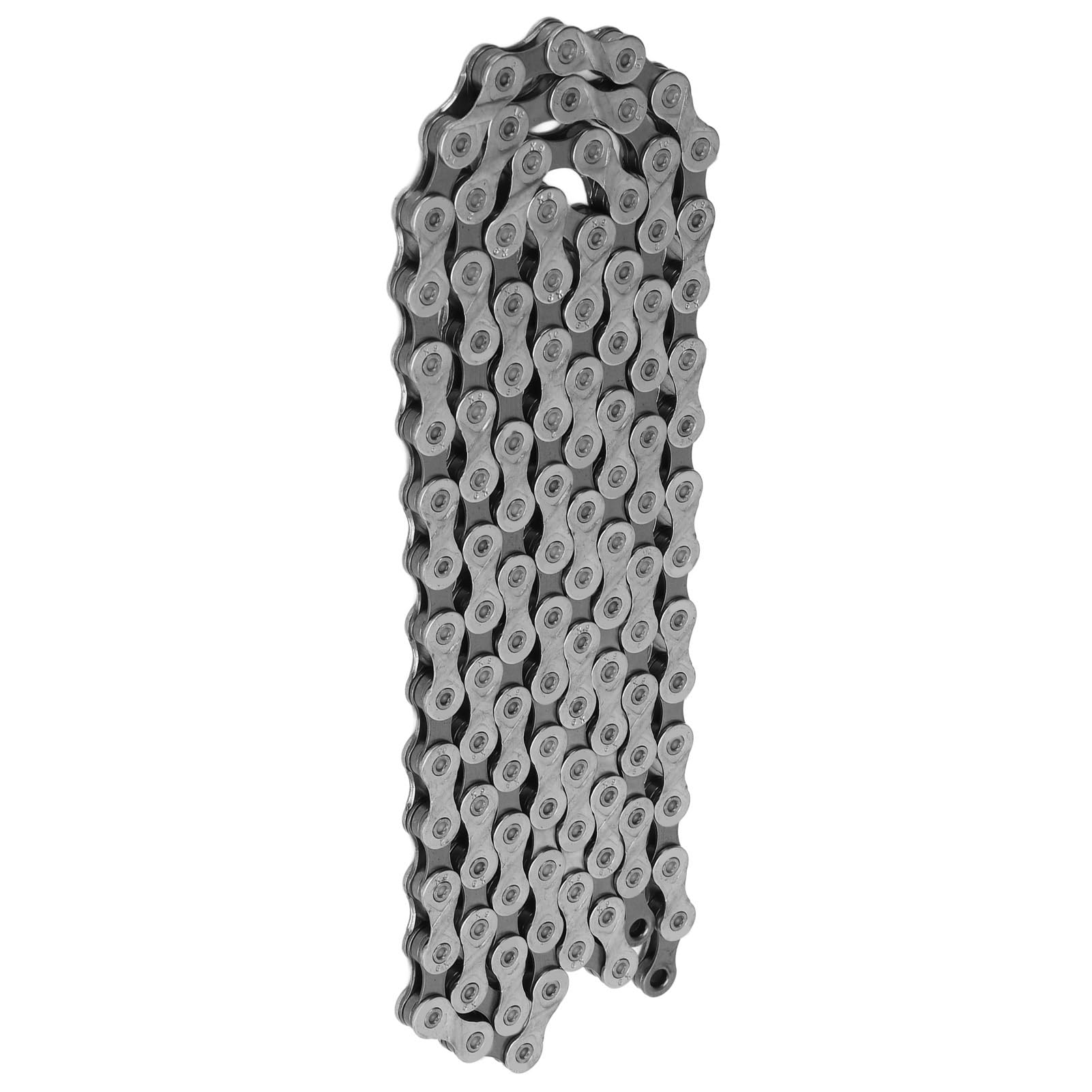 X9 Catene per bicicletta a 9 velocità Acciaio legato ad alta resistenza Antiruggine Antivegetativa 116 maglie Catene per bici a velocità singola per mountain bike da strada
