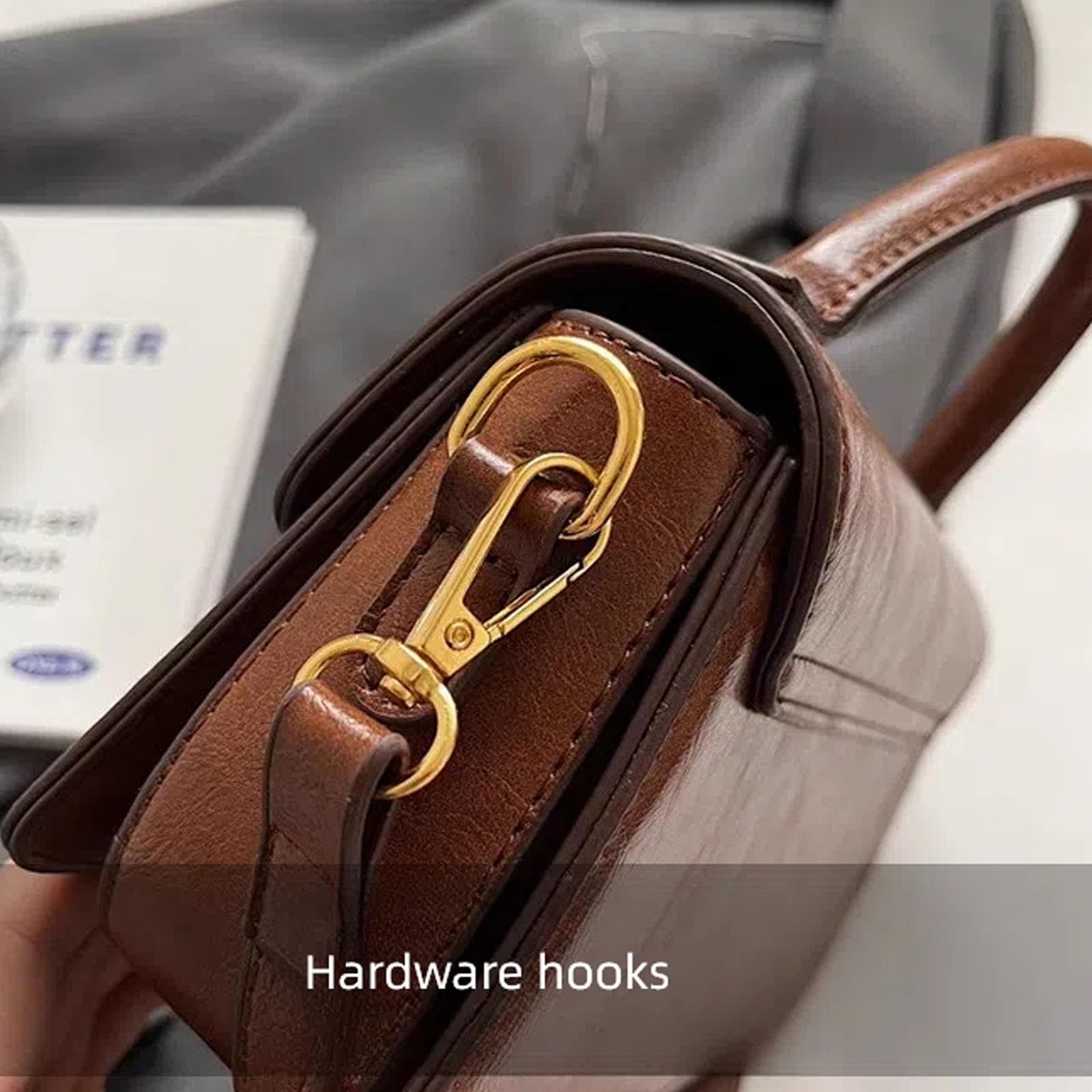 Stylish and Simple Crossbody Bag Small Square bag Purses for Women Satchel Shoulder bag Retro Classic Purs