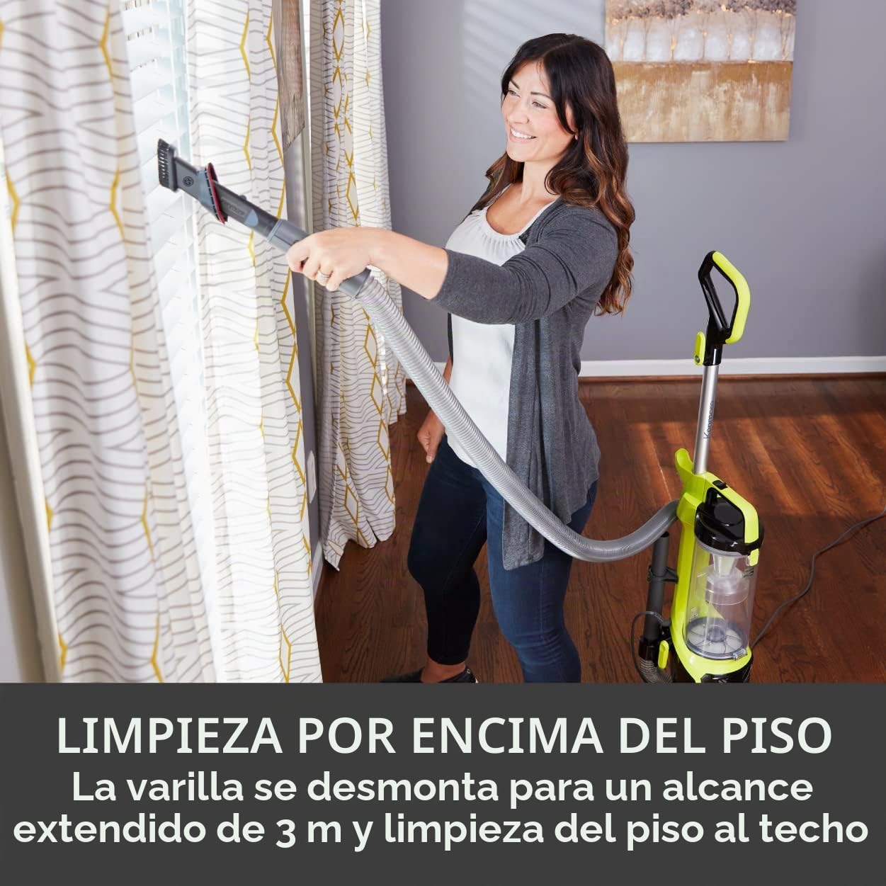 Kenmore - Aspiradora vertical DU2001 sin bolsa con sistema de 2 motores, contenedor de polvo XL, herramienta combinada 3 en 1