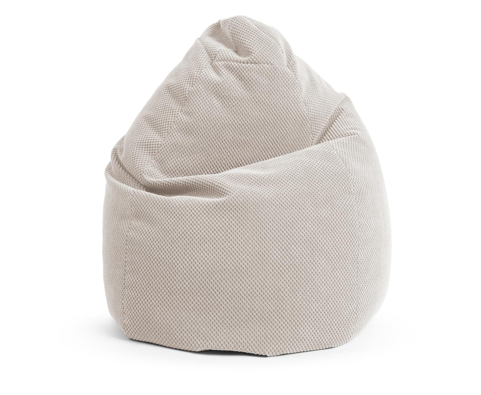 SITTING POINT only by MAGMA BeanBag COMODO XL Sitzsack mit Plüsch aus 100% Polyester - 70x110cm, Hülle waschbar, Oeko-TEX Standard-Zertifiziert, natur