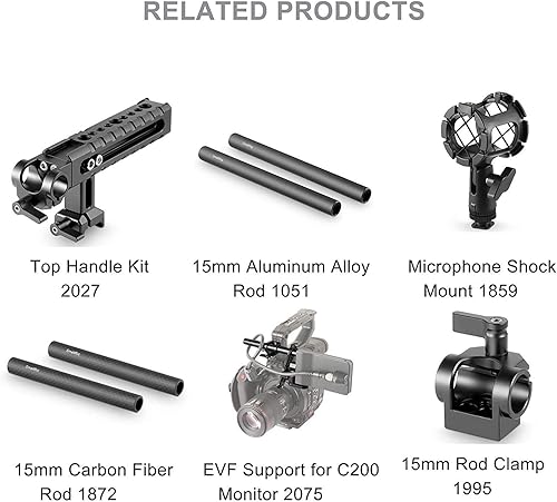 Miniatura 7 de SmallRig Soporte universal para micrófono de escopeta de 0.748-0.984 in de diámetro con gel de sílice elástico, a prueba de golpes y absorción de