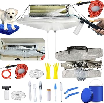 Full Set 20pcsmini Split Cleaning Kit,Mini Split Ac Unit Cleaning Bag