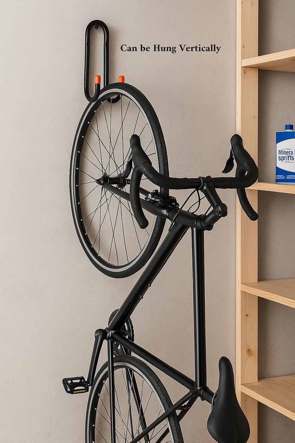 2-Pack Wall-Mounted Metal Bike Hooks – Double J Bicycle Storage Hangers with Rubber-Coated Tips | Holds Up to 100 lbs – Garage & Shed Organizer for Bikes, Scooters, Tools