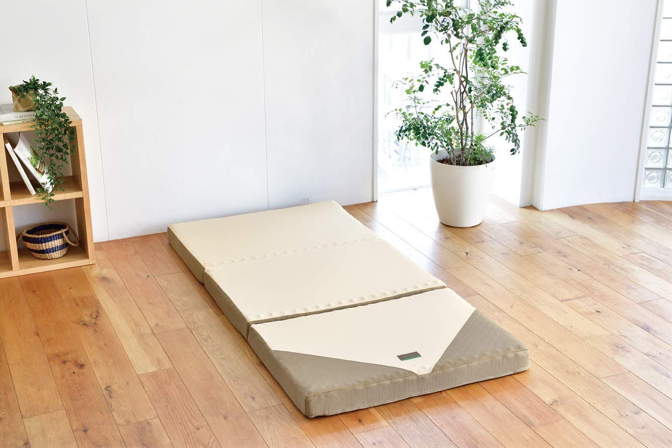 Amazon.co.jp: 西川 マットレス RAKURA ダブル 三つ折り 凹凸構造 波形