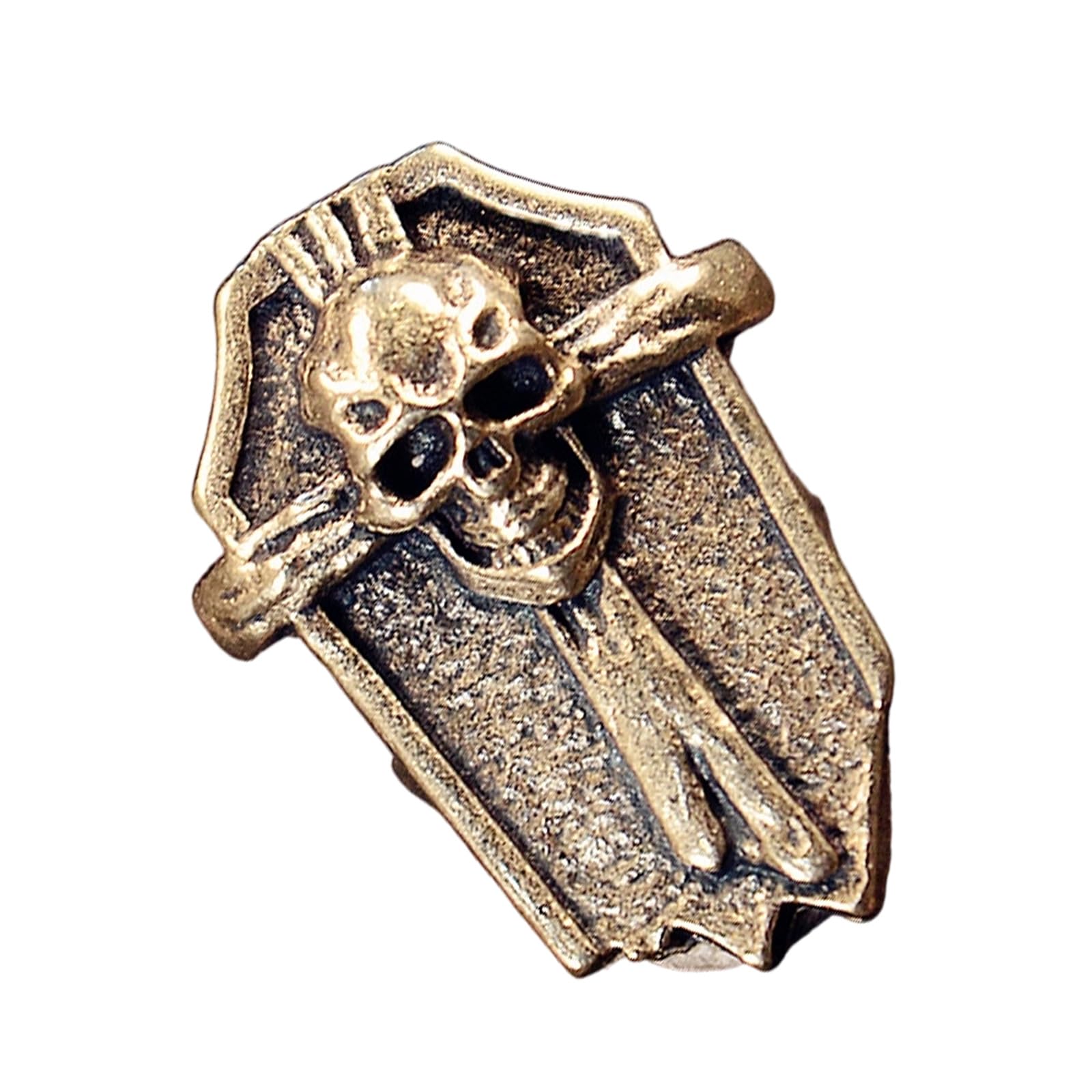 Hsioluted Antique Copper Skull Pendant Paracord Charm Ornament for Bag Clothing Embellishment Sewing Craft Jewelry Making Craft Copper Pendant