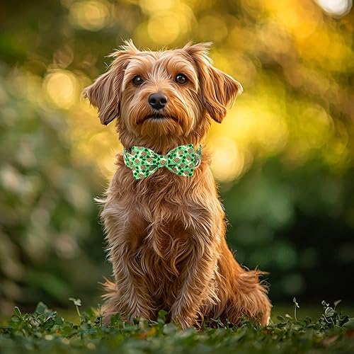 Miniatura 298 de Collar de perro con bandera estadounidense con pajarita, collar patriótico para perros pequeños, medianos y grandes, talla XS