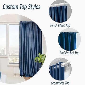 Custom Size Curtains Outdoor Drapes, Tailored Cut Blackout Window Treatment Panels, Personalized Crushed Voile Sheer, Thermal Insulated, Bespoke Non Standard Size Curtain Loft Bedroom Office