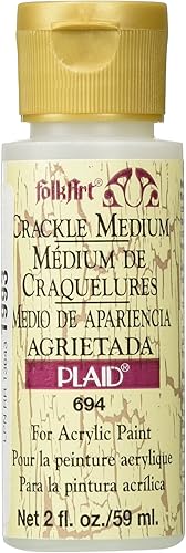 FolkArt Mediano (2 onzas), 694 Crackle, Blanco