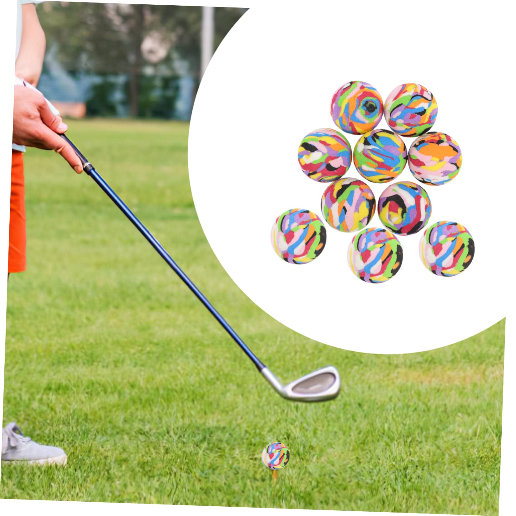 TOYANDONA Übe Ballschwing Flugtrainingsbälle Farbige Golfbälle Schaumstoff-golfbälle Üben Gebrauchte Golfbälle Tragenresistente Golfen Eva
