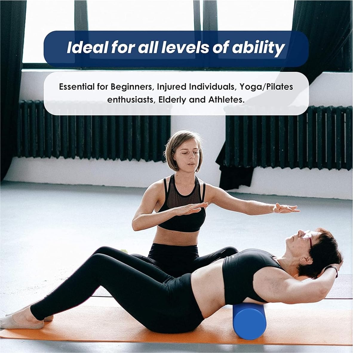 Meditive Foam Roller for Deep Tissue Muscle Massage, Trigger Point Therapy, Exercise, and Workout 2