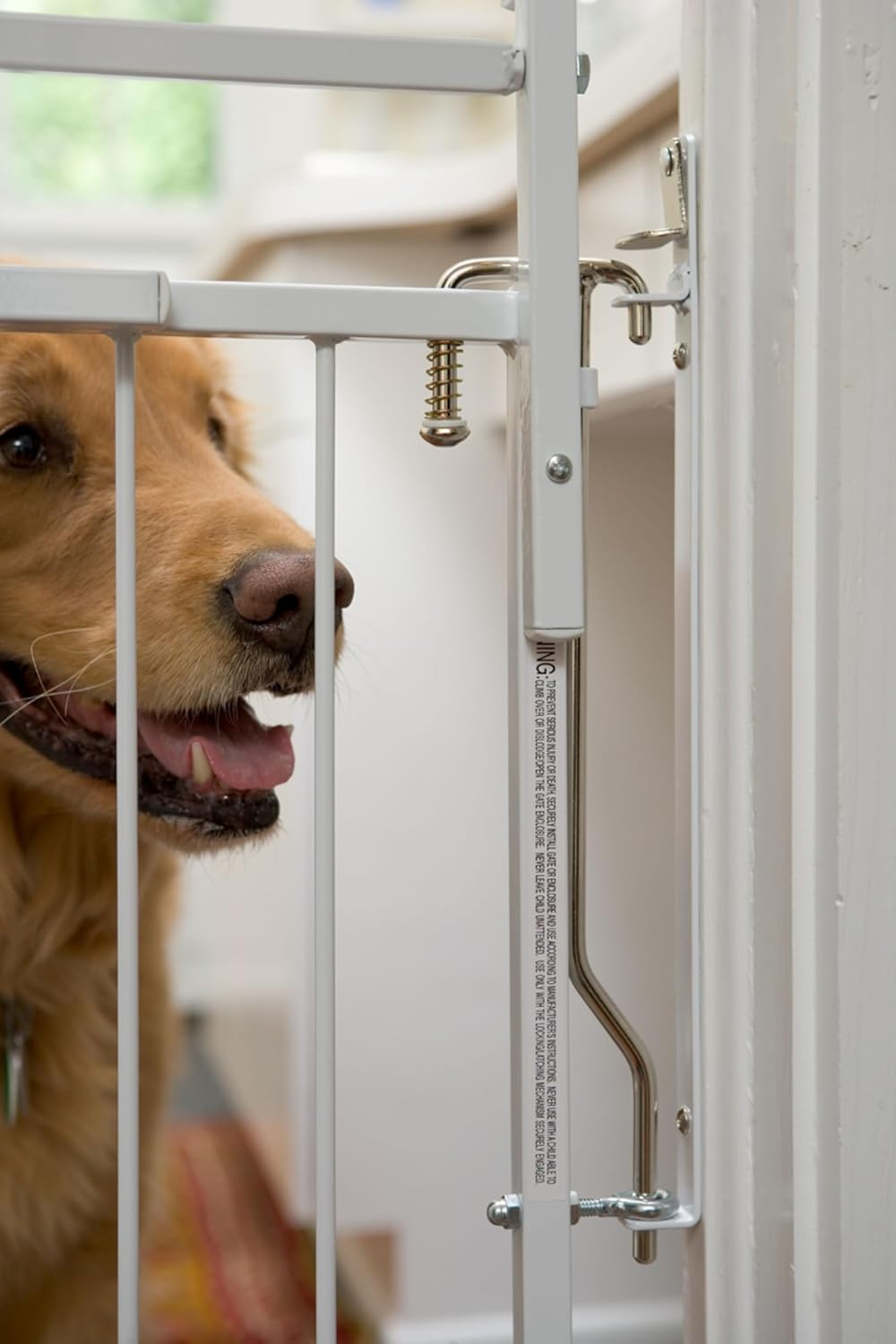 Cardinal Gates Duragate - Adjustable Width 26½"-41½" for an Extra Wide Pet Gate. Can be Used as a Dog Gate, Puppy Gate, or Pet Gate (White, MG25-W)