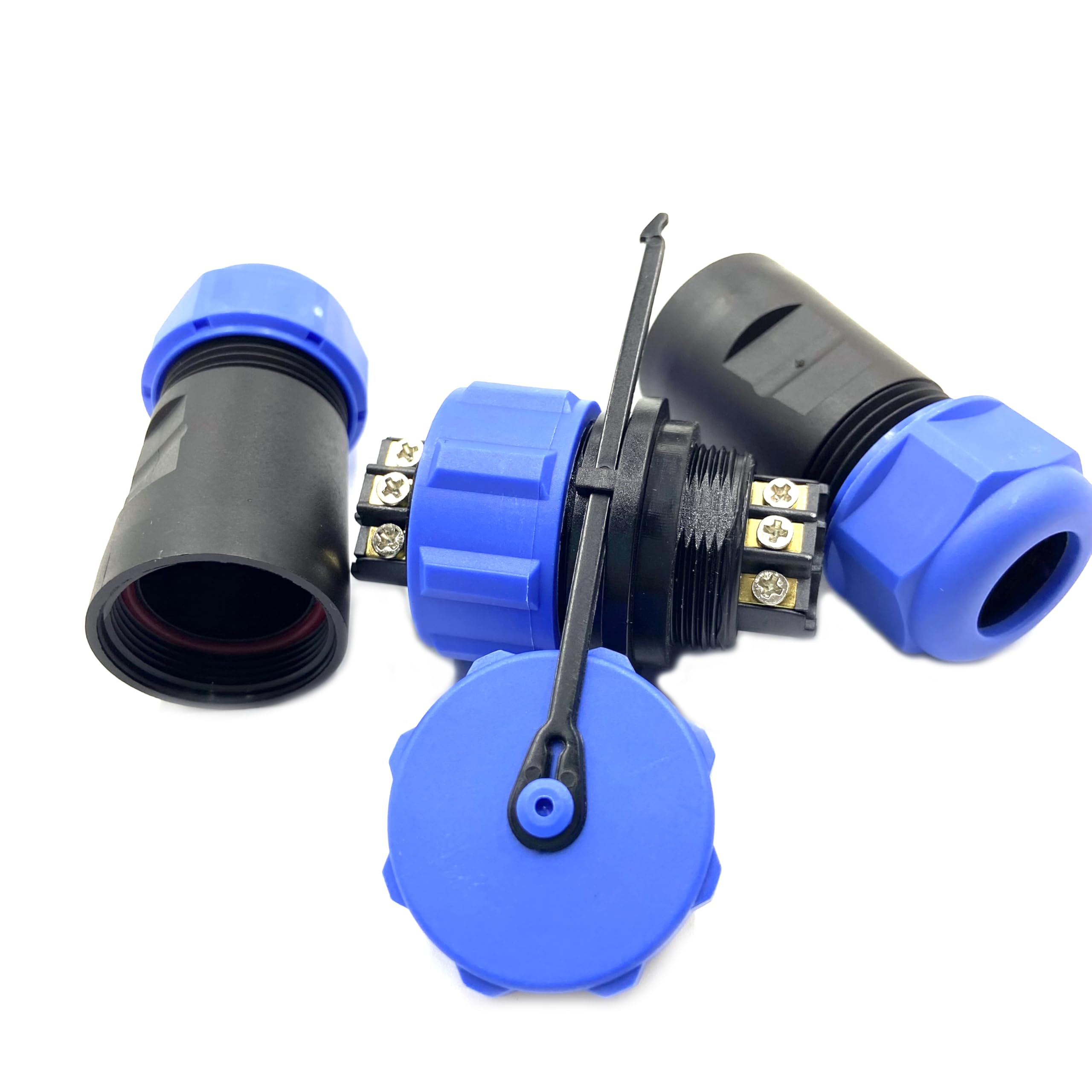 SP17 5-polige aansluitstekker, luchtvaartstekker, mannelijke stekker en vrouwelijke bus, kabelconnector, IP68, 5-pins Aviation-stekker voor buitenlampen, gebruikt 500 V 5 A