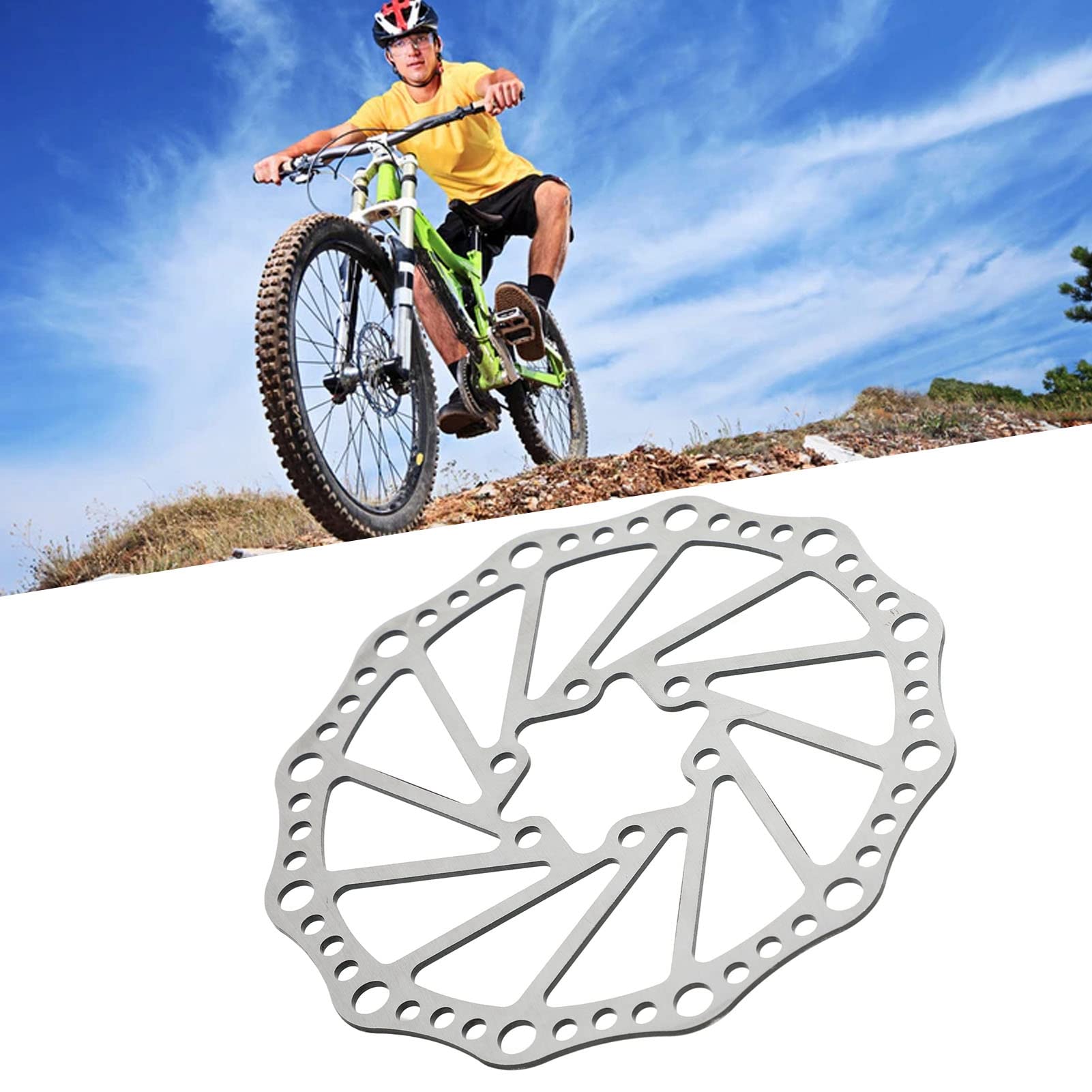 160 mm Fahrradrotor, Edelstahl, Rostschutz, Polieren, hohles Design, Rennrad-Scheibenbremsrotor für Mountainbike Spielzeug