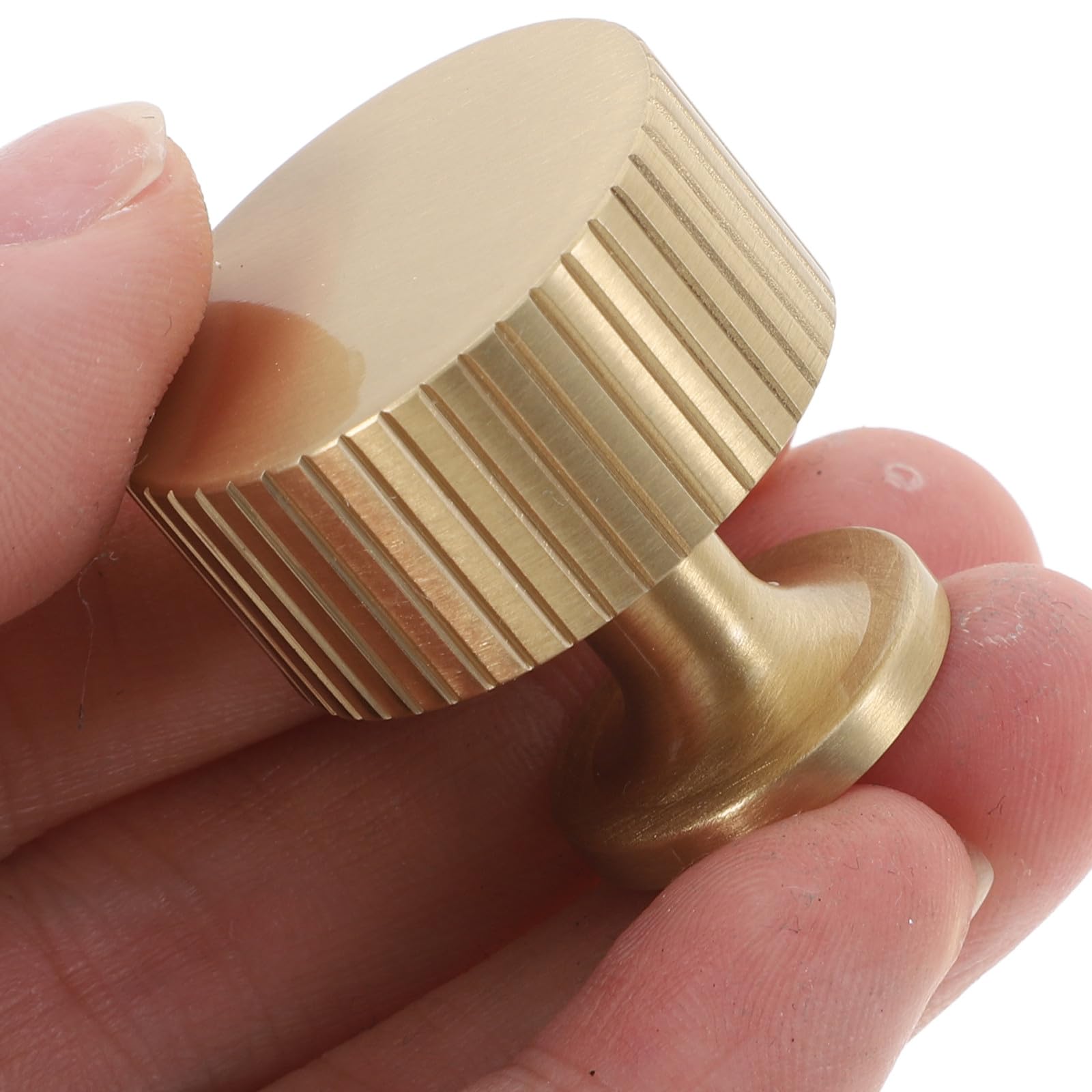 Pomelli per Mobili in Ottone 5 Pezzi Manopole Rotonde per Cassettiere e Armadi da Cucina Stile Europeo Montaggio Semplice per Porte e Mobili