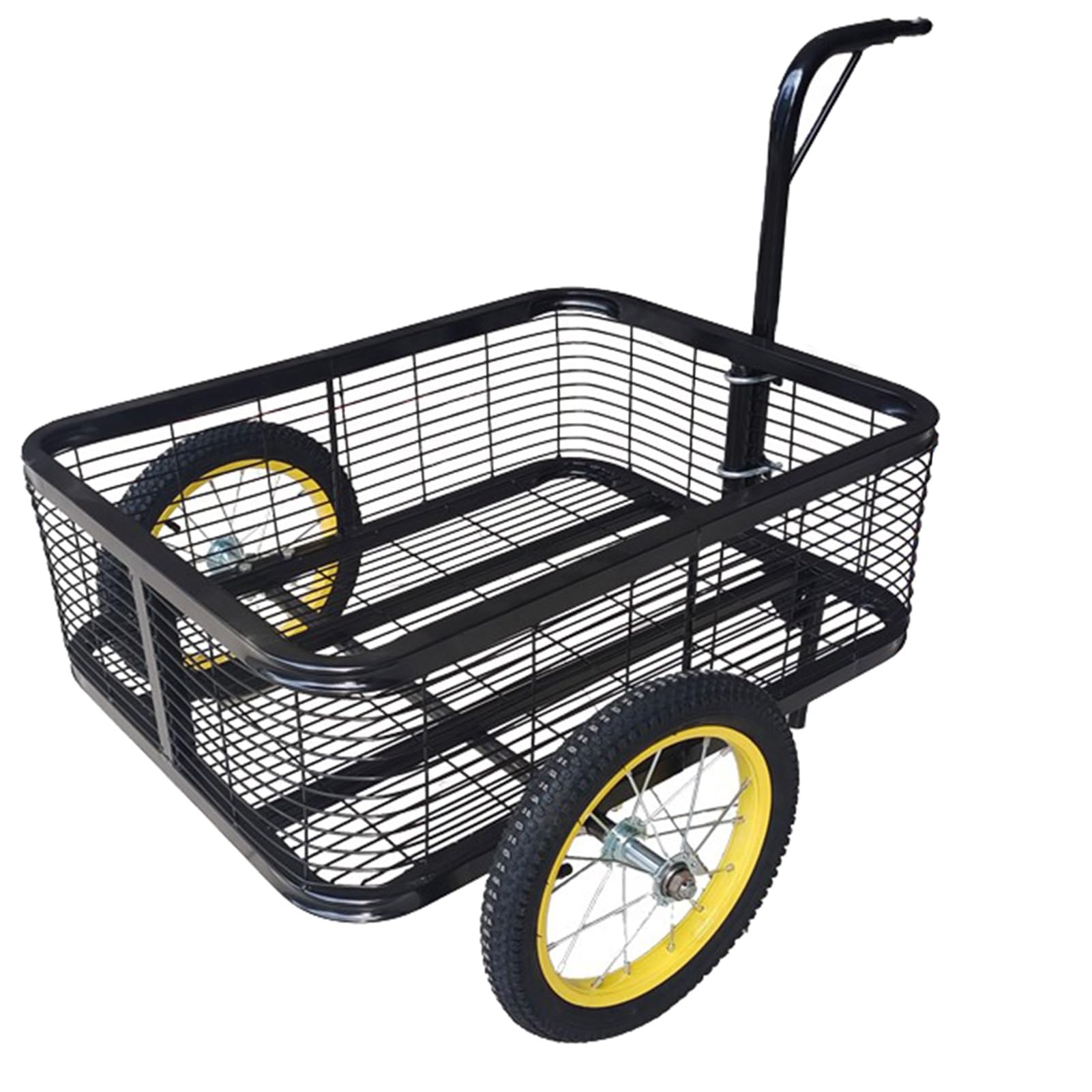 Remolque de carga de bicicleta resistente con enganche universal, ideal para transporte de mascotas, compras y picnics