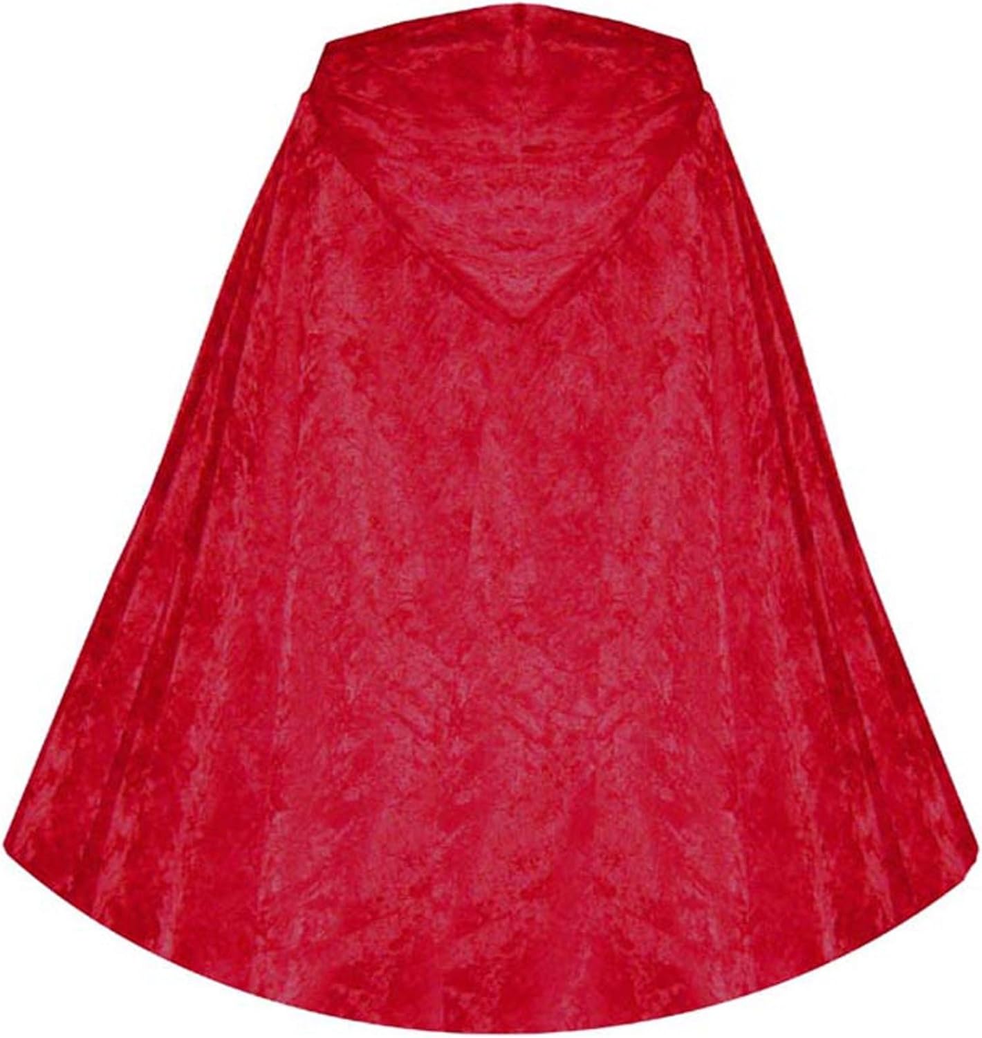 Gothic Medieval Renaissance Steampunk Velvet Capelet Red