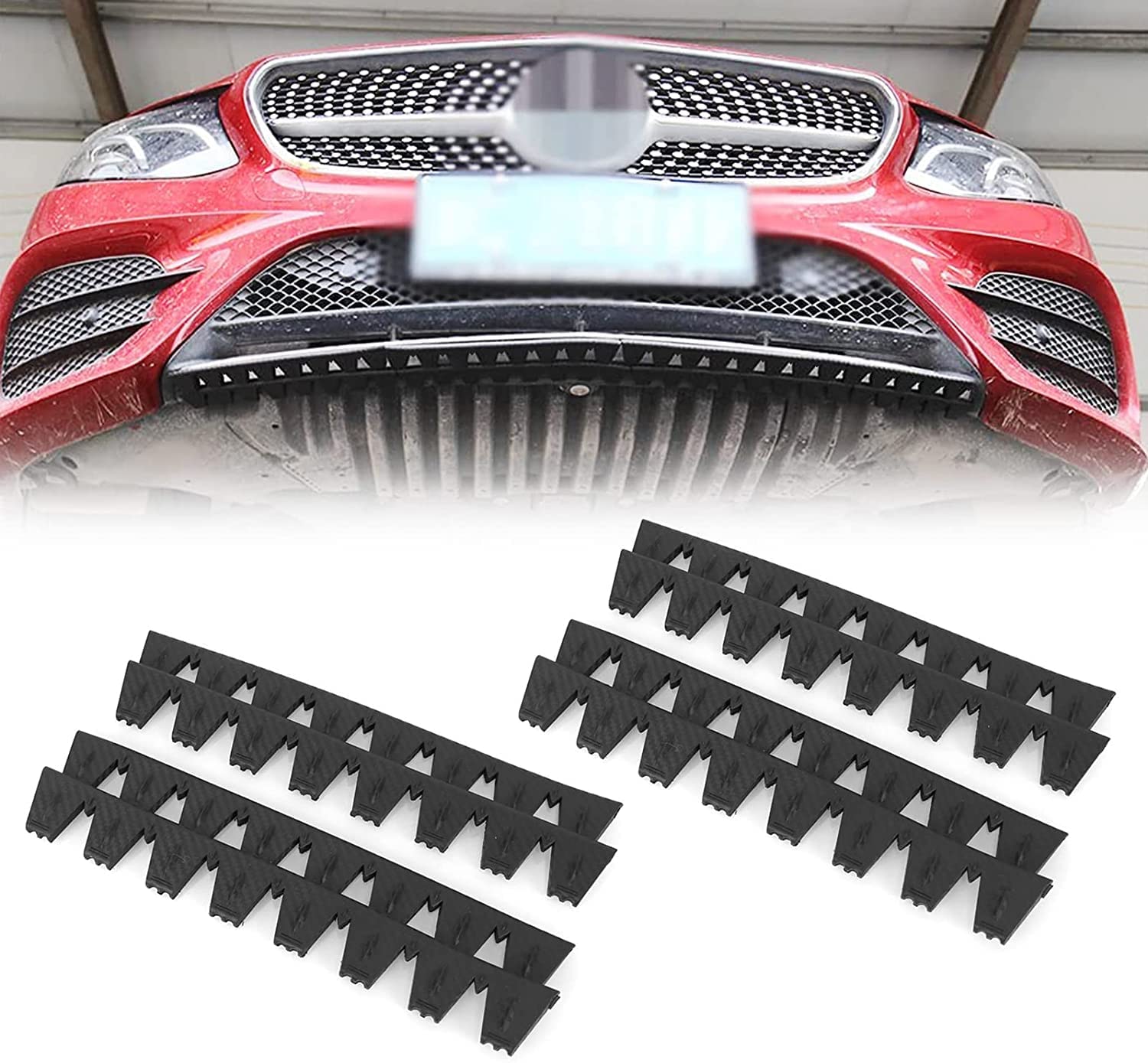 Sponsored Ad – SYOSI Universal Front Bumper Scrape Guard Anti-Skid Bumper Protector, for Car SUV Lowered Cars, DIY Bumper Protector kit, Provides Chassis Protection 8Pcs (Black)