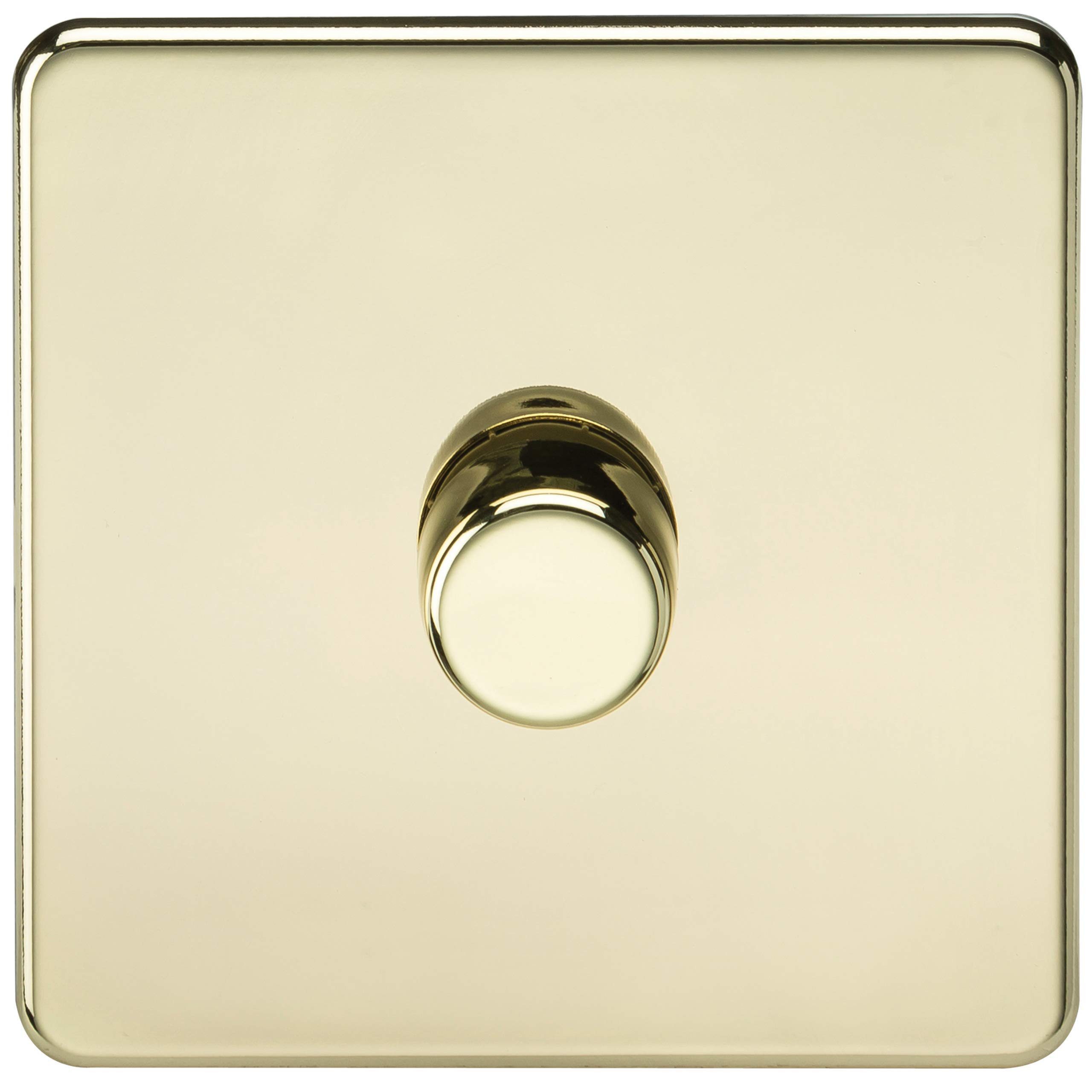 1G 2-way 10-200W (5-150W LED) Intelligent dimmer - Polished Brass