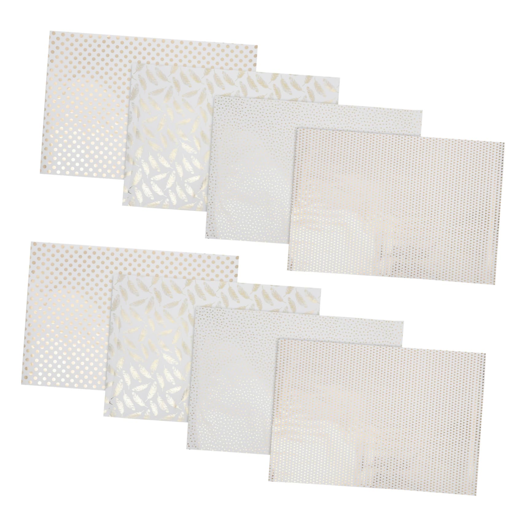 Goldenes Geschenkpapier Rolle 8 Stück, Groß aus Papier