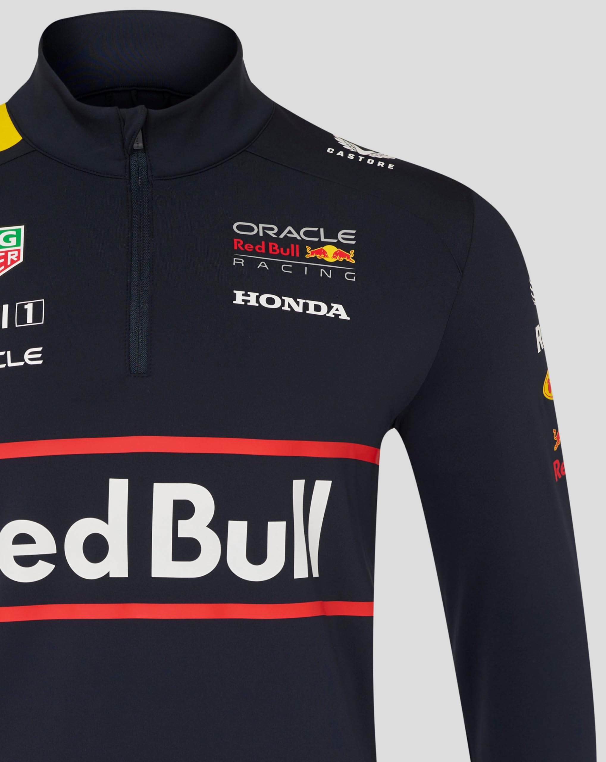 Castore Red Bull Racing F1 Team Official Quarter Zip Midlayer Camiseta Hombre (Pack de 1)