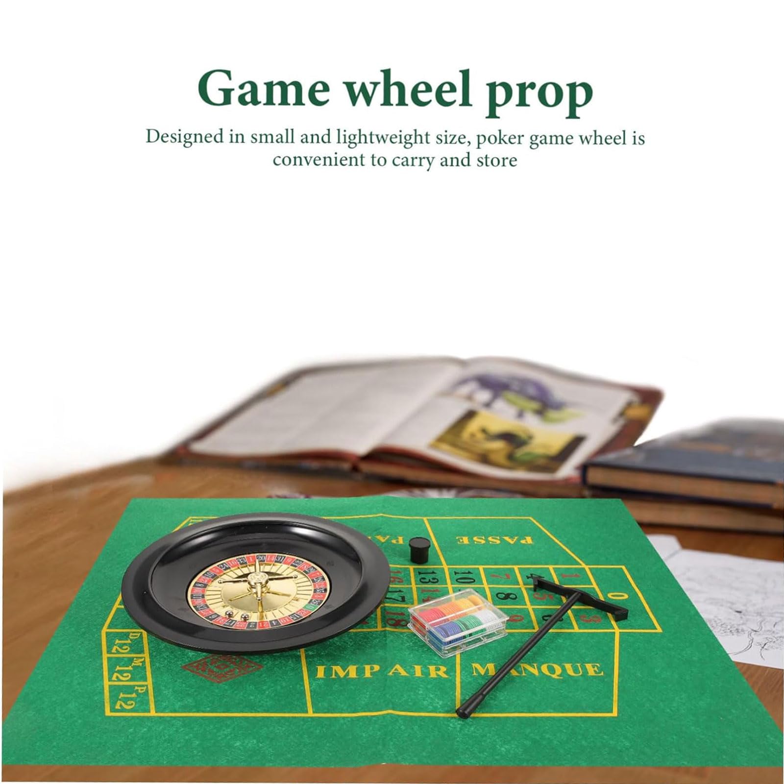 Ruota Dei Premi Girevole 40cm - Gioco Per Feste Con Pennarelli E Supporto - Foto 7