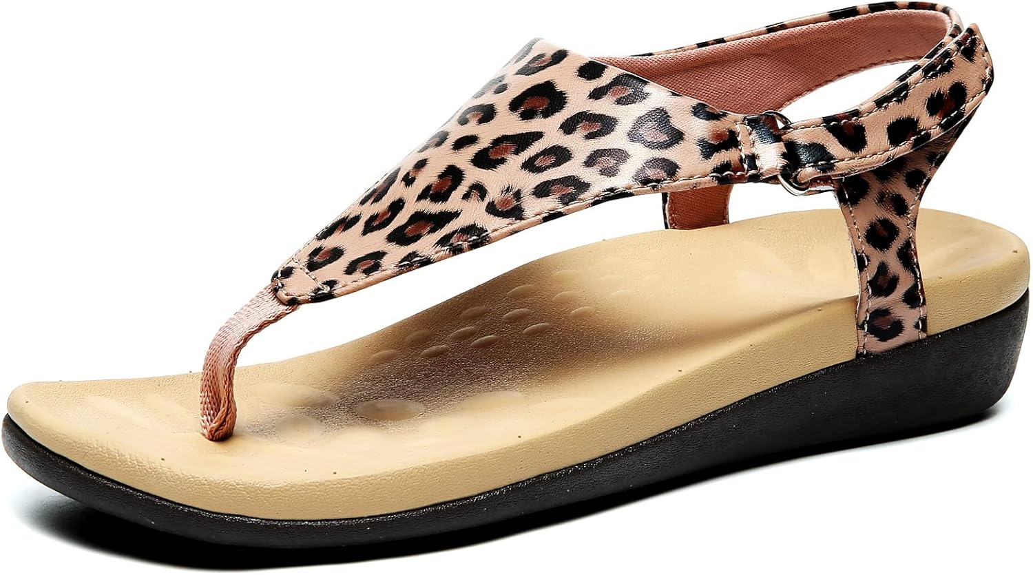 UTENAG Womens Arch Support Sandals Orthotic Adjustable Thong Flip Flops