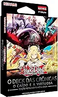 Konami Yu-Gi-Oh! O Deck das Crônicas, O Caído e a Virtuosa, Edição Totalmente Metalizada, 51 Cartas Ultra Raras, com Tapete de Duelo, 1ª Edição em Português