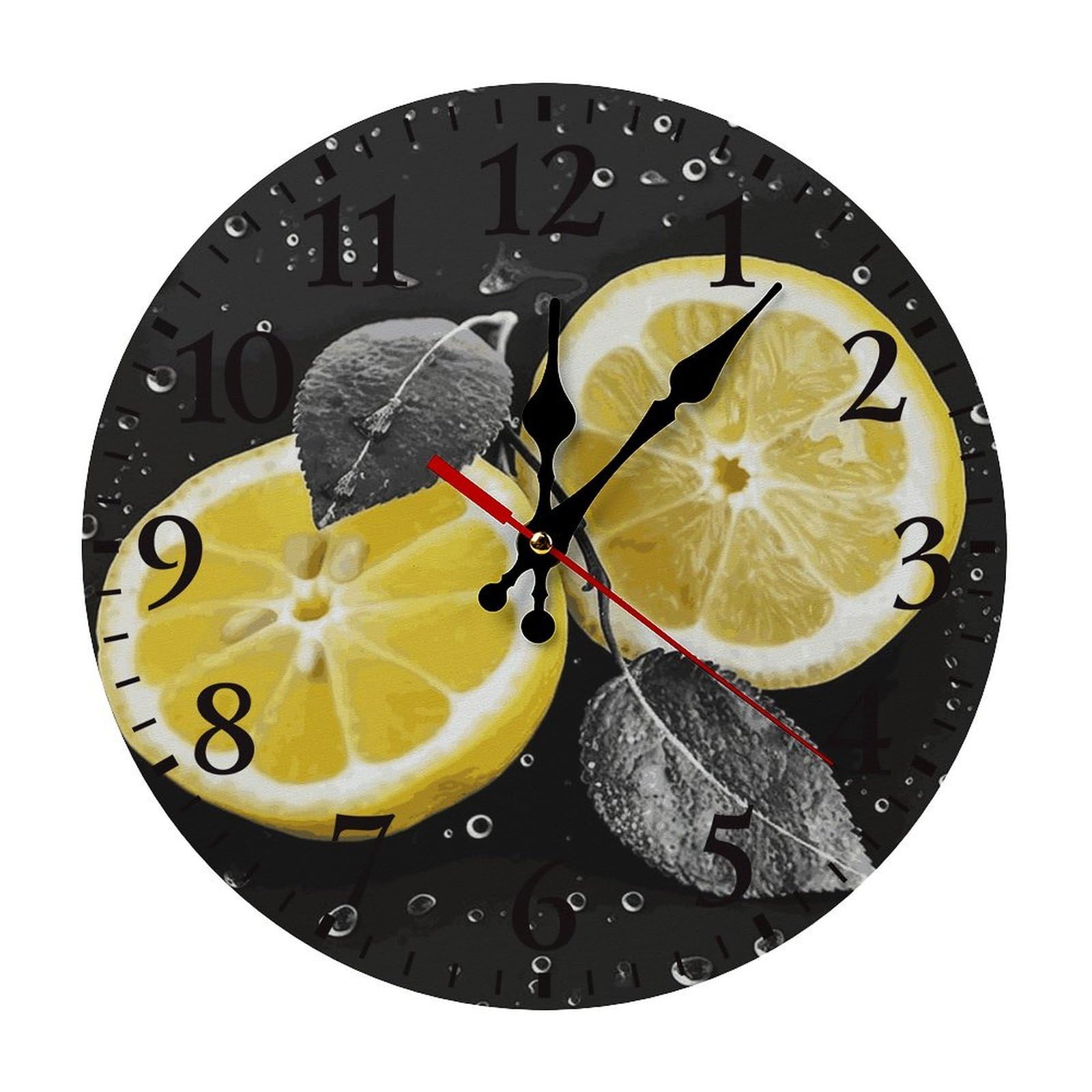 Horloge murale ronde tendance noire pour sublimer votre cuisine