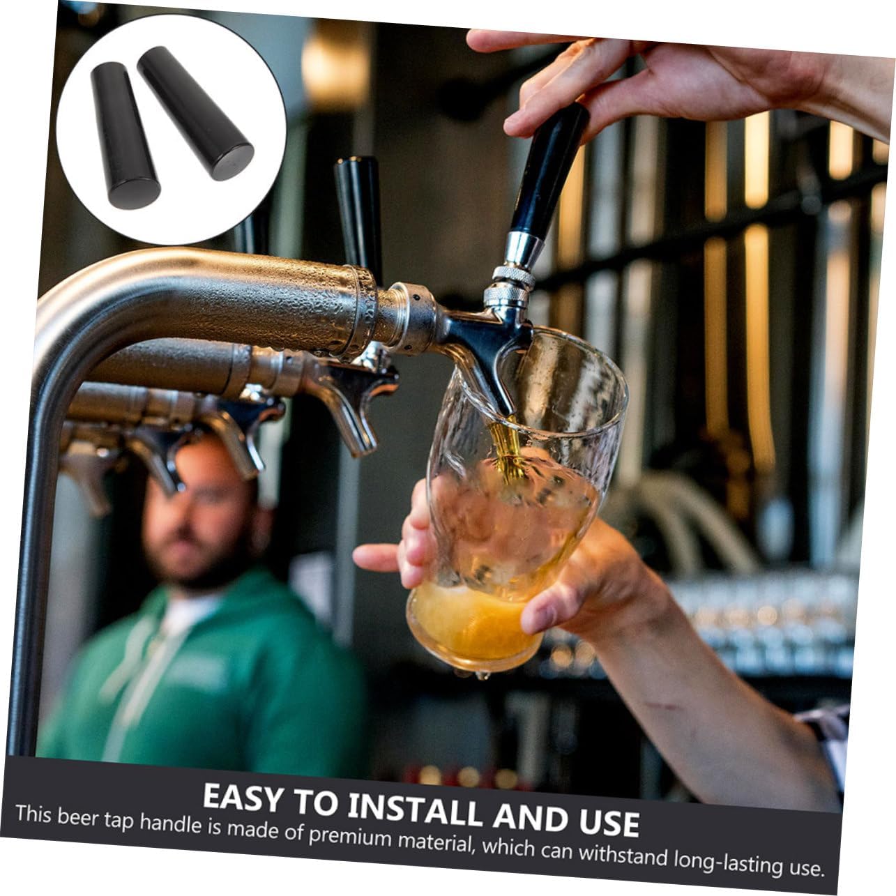 Beer Tap Handle Replacement for Kegerator Ergonomic Design Plastic Easy to Faucet Accessory for Home Bars and Parties