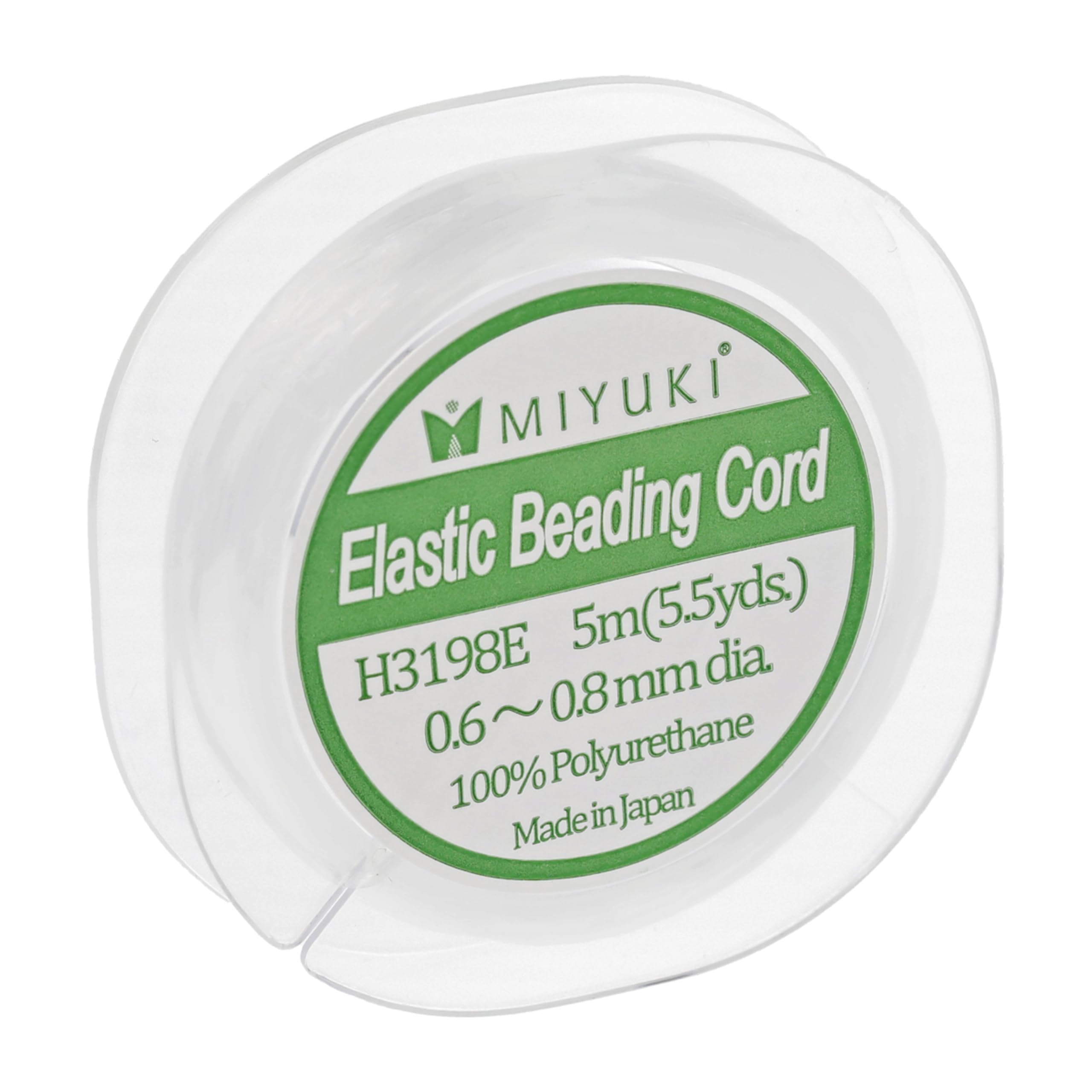 Elastic Beading Cord – Clear, 0.8 mm Diameter, 5 Meter Spool, Premium Stretch String for Jewelry Making and Beadwork