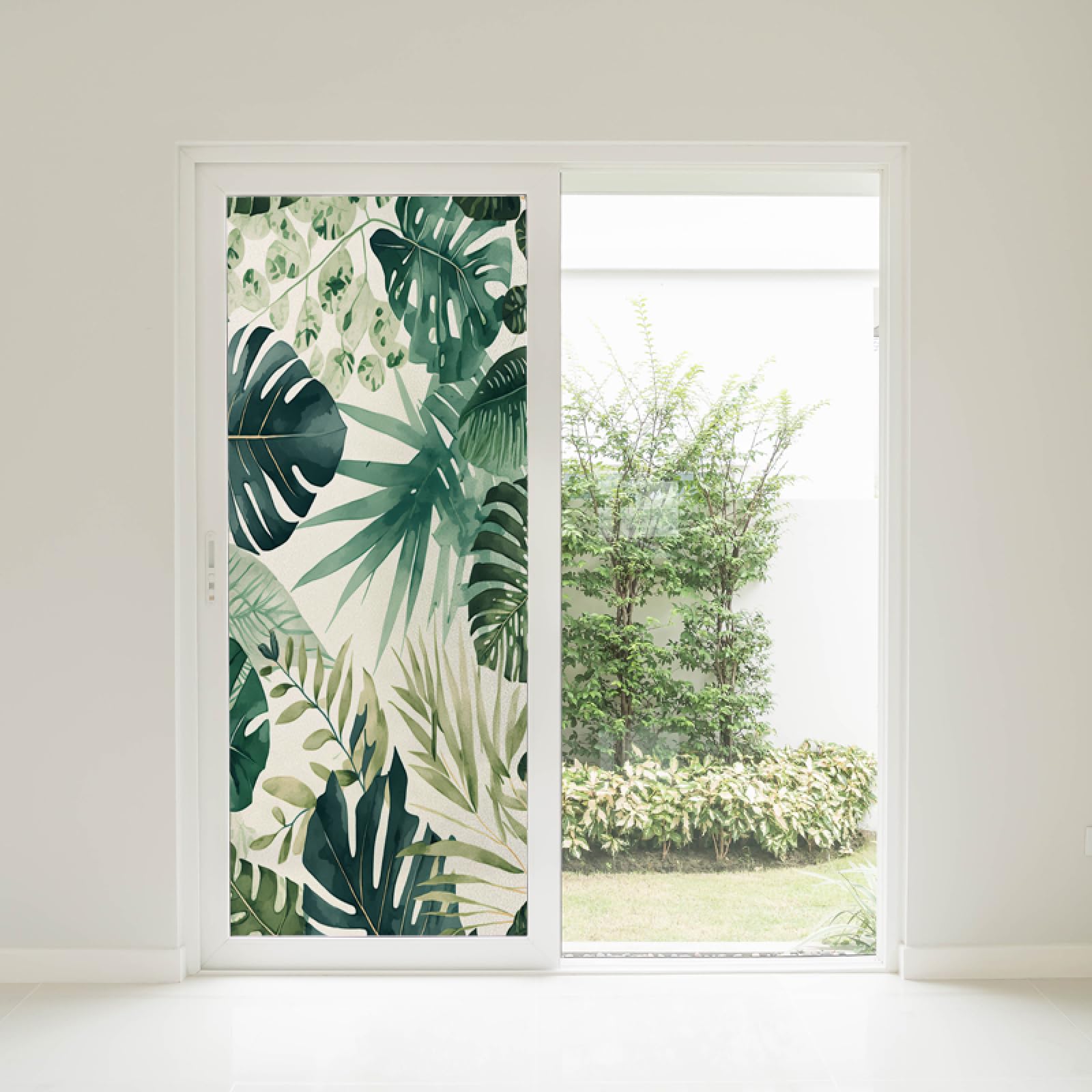 Fensterfolie Blickdicht Sichtschutzfolie, Einfache weiße Sichtschutzabdeckung für Fenster – ohne Kleber, abziehen und aufkleben