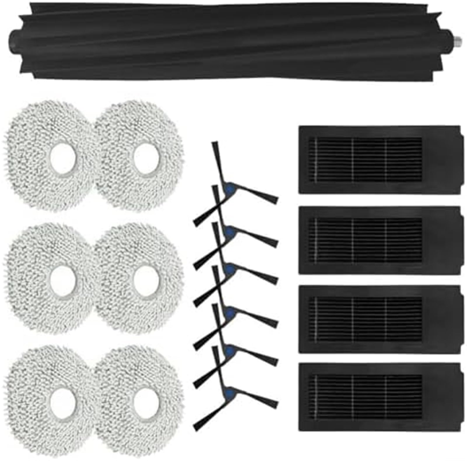 Wivplex Pacchetto di parti di ricambio for ECOVACS, for DEEBOT X2, for aspirapolvere Omni con spazzole e filtri Kit di sostituzione per aspirapolvere
