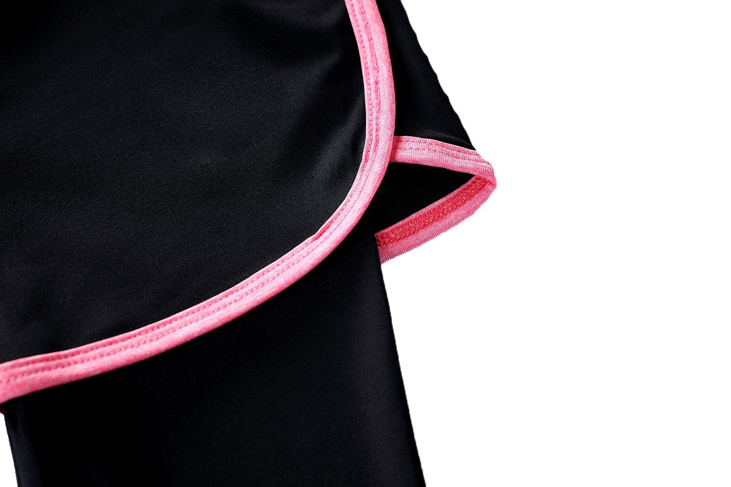 Echinodon Mädchen Sport-Set 2tlg Schnelltrockend Langarmshirt + Hose mit Shorts Trainingsanzug für Jogging Training Yoga