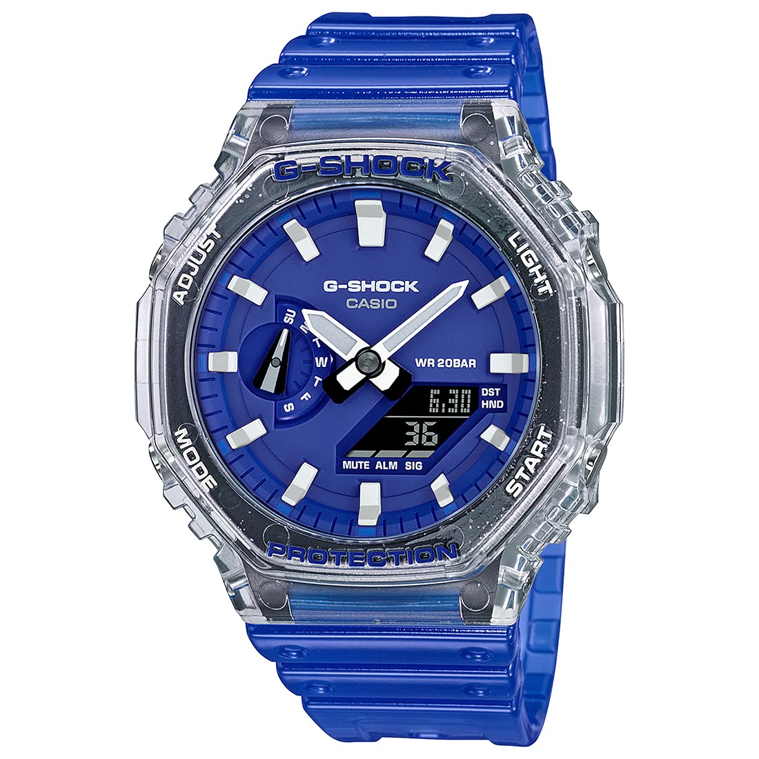 Casio Analog-Digital Blue Dial Mens Watch-GA-2100HC-2ADR (B099DVLQ12) Amazon Price History, Amazon Price Tracker