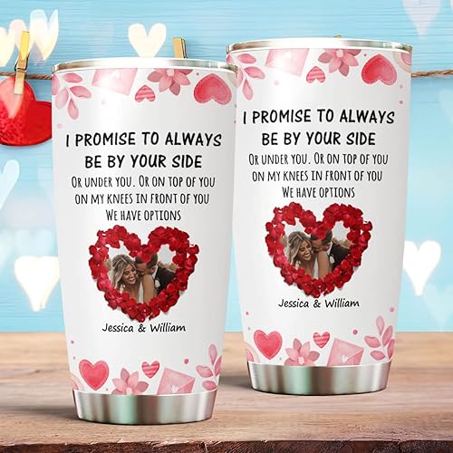 Vaso personalizado para esposa esposo de querida novia para él y ella regalos de pareja nombre para ella lindo y divertido nombre personalizado foto