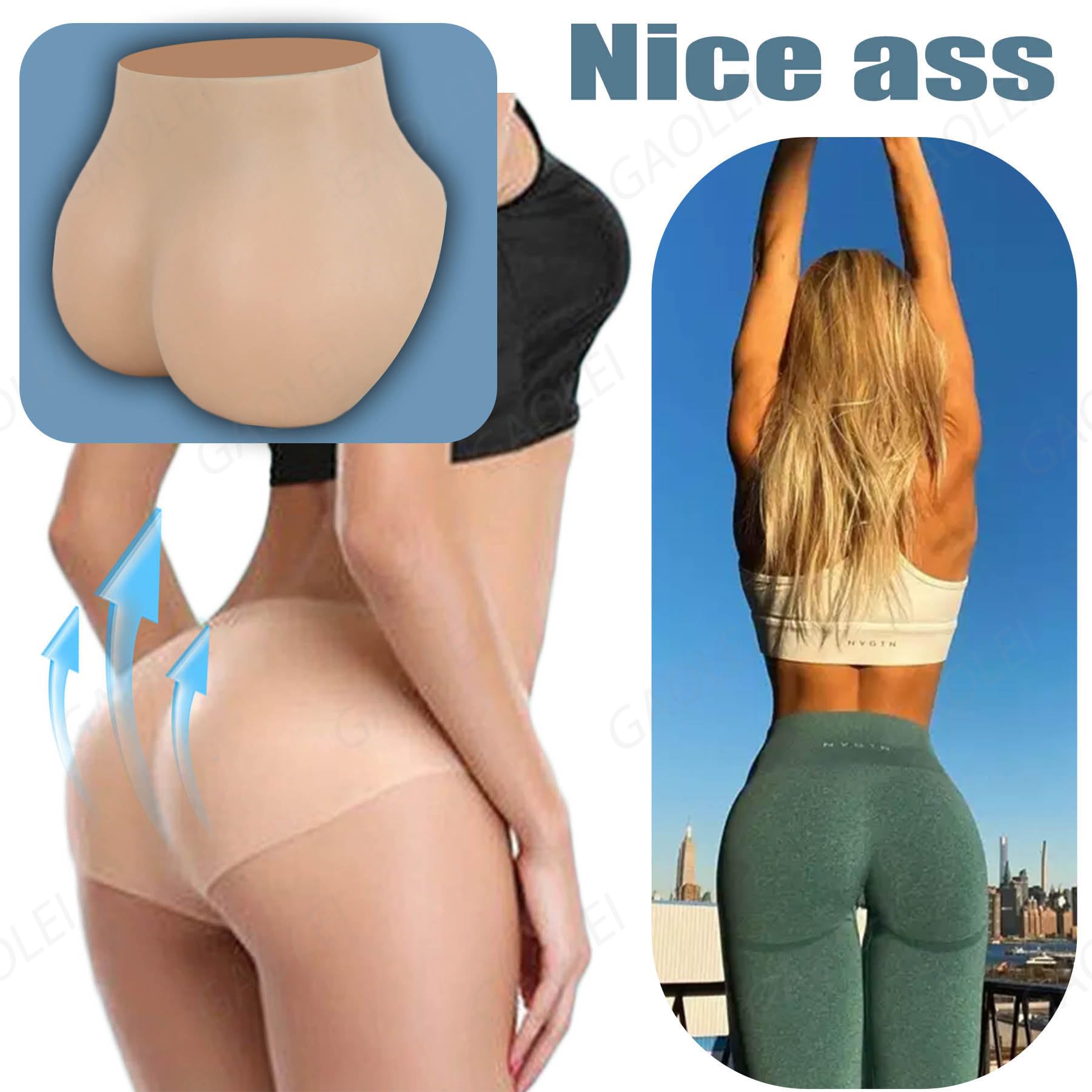 Adima Braguitas De Silicona Pantalon Reductor De Gluteos Calzoncillos De Control para Mujer Cosplay Transgénero