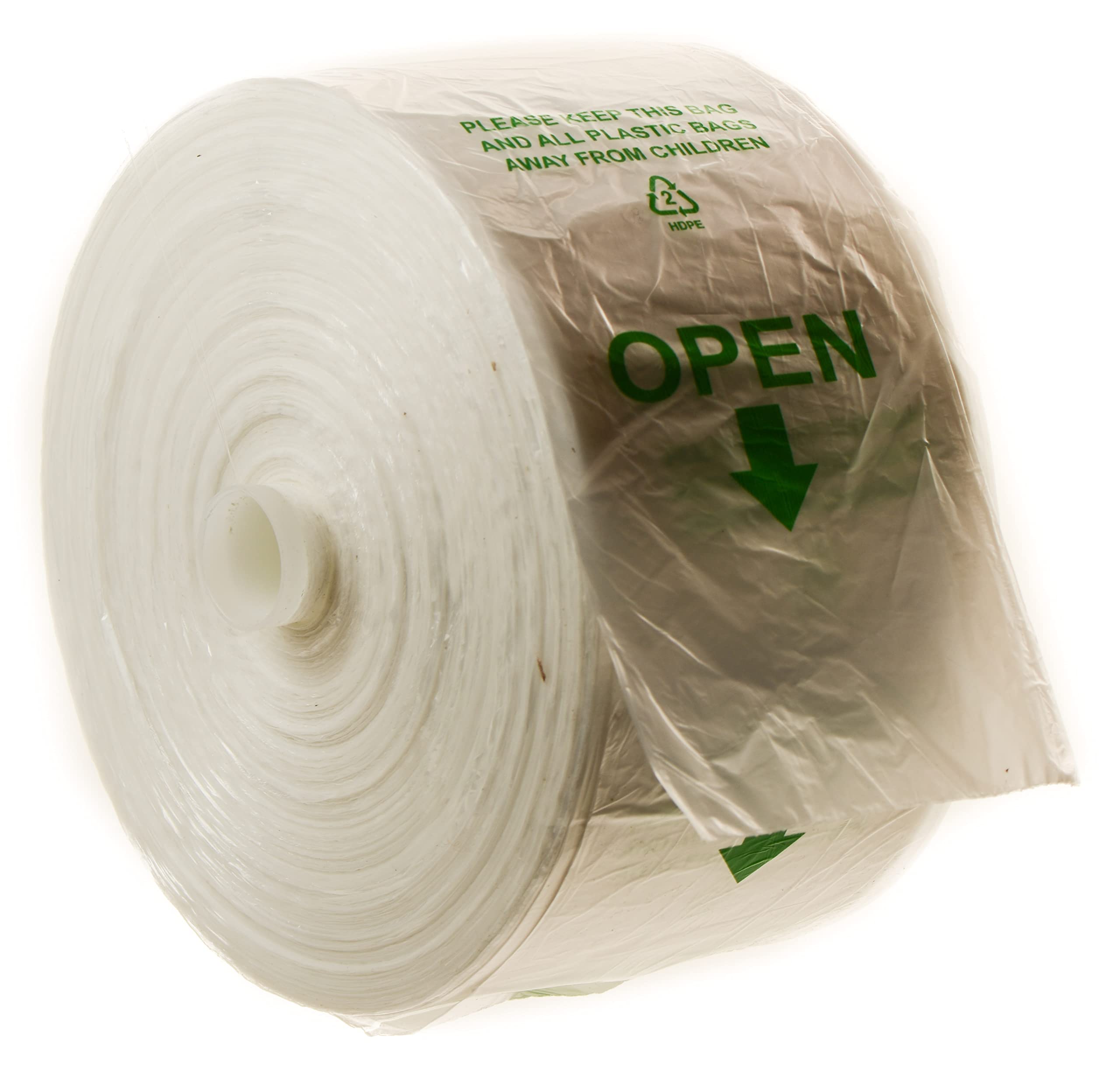 Produce Roll Bags 15 x 20 inch High Density Clear Plastic Food Storage Bags on a Roll for Fruits, Vegetable, Bread, Grocery Bags, Self Opening Produce Bag - Supermarkets, Fruit Stands (1)