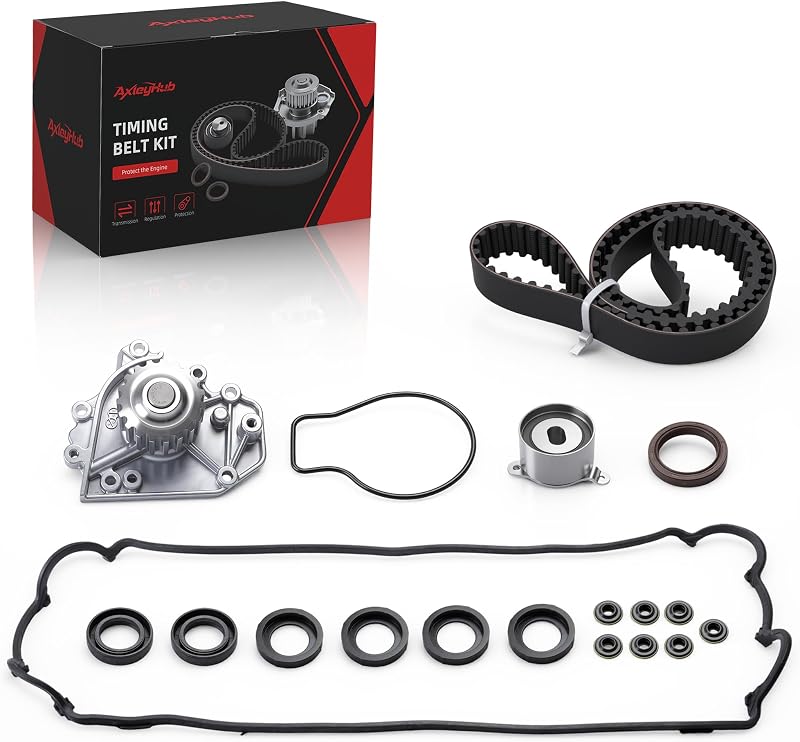 Kit de correia dentada com bomba d’água AxleyHub para Honda CR-V 2.0L e Acura Integra 1.8L – 1996 a 2001