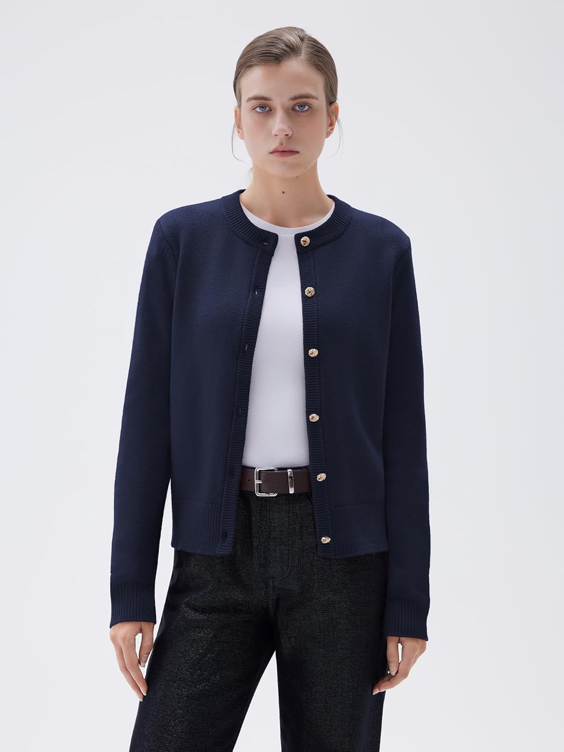 SUUKSESS Women Chunky Cashmere Blend Cardigan Sweaters Trendy Fall Fashion Button Up Long Sleeve Knit Outfits - Image 2