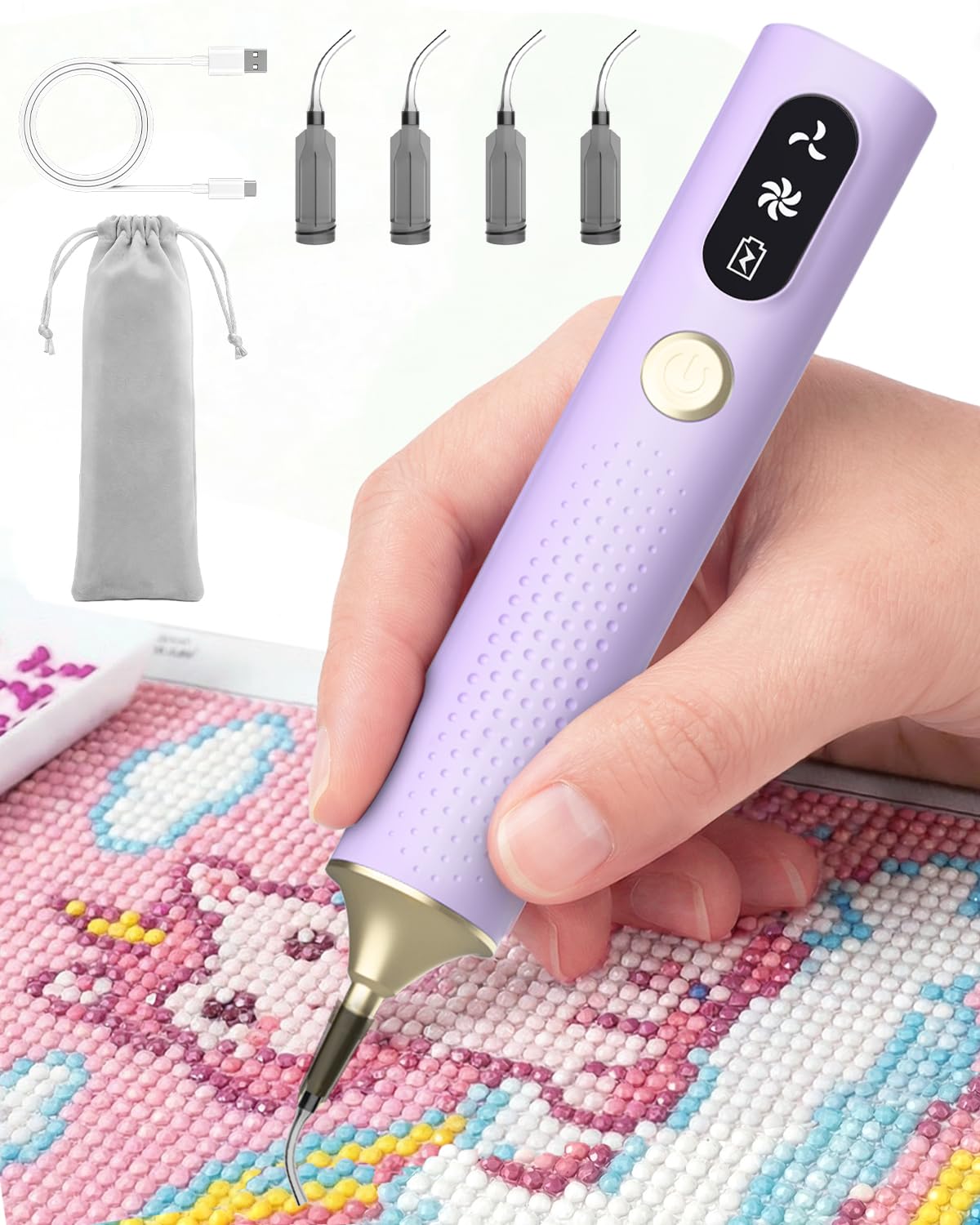 COHANDCO Wireless Vacuum Diamond Painting Pen (No-Wax)
