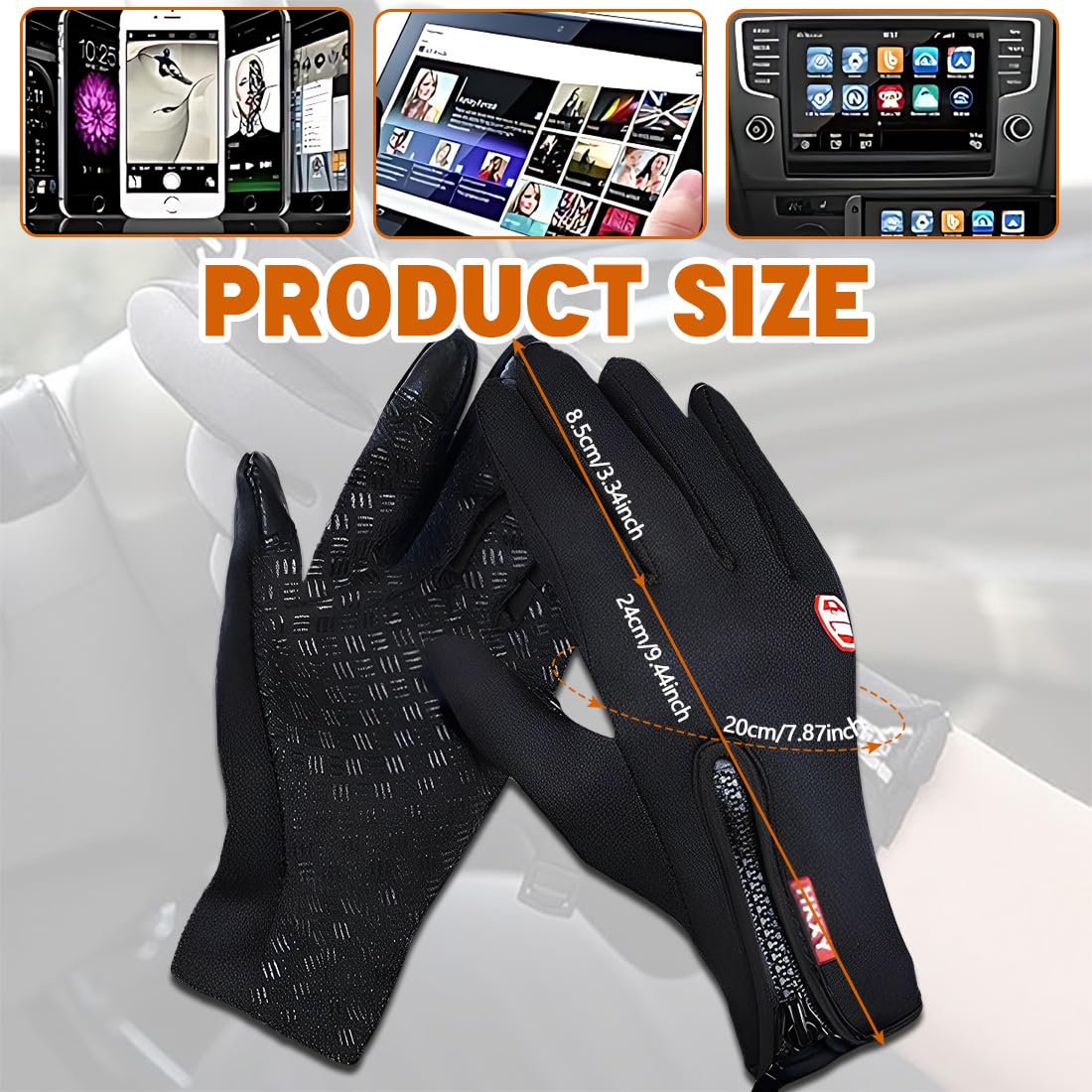 Guantes Equitacion De Equitación De Mujer De Cuero Sintético Guantes De Ciclismo Para Hombre Y Mujer,L
