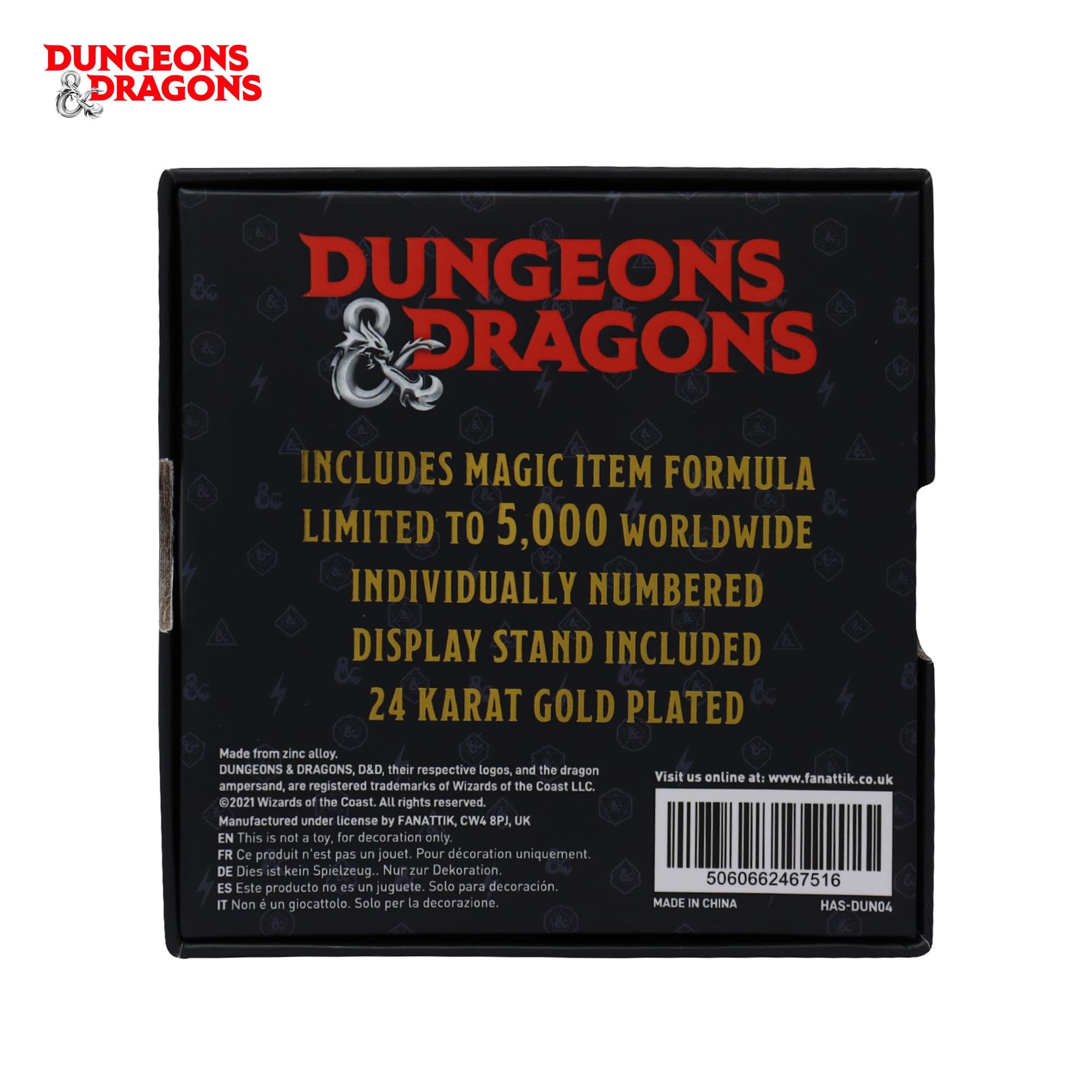 Dungeons & Dragons 24k Gold Plated Medallion (PS4)