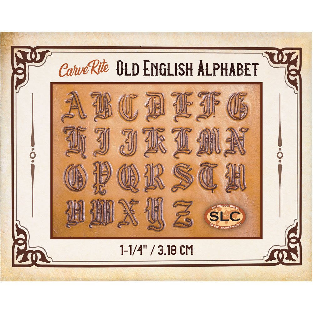 Amazon.com: SLC Tooling Patterns (Old English Alphabet), CarveRite