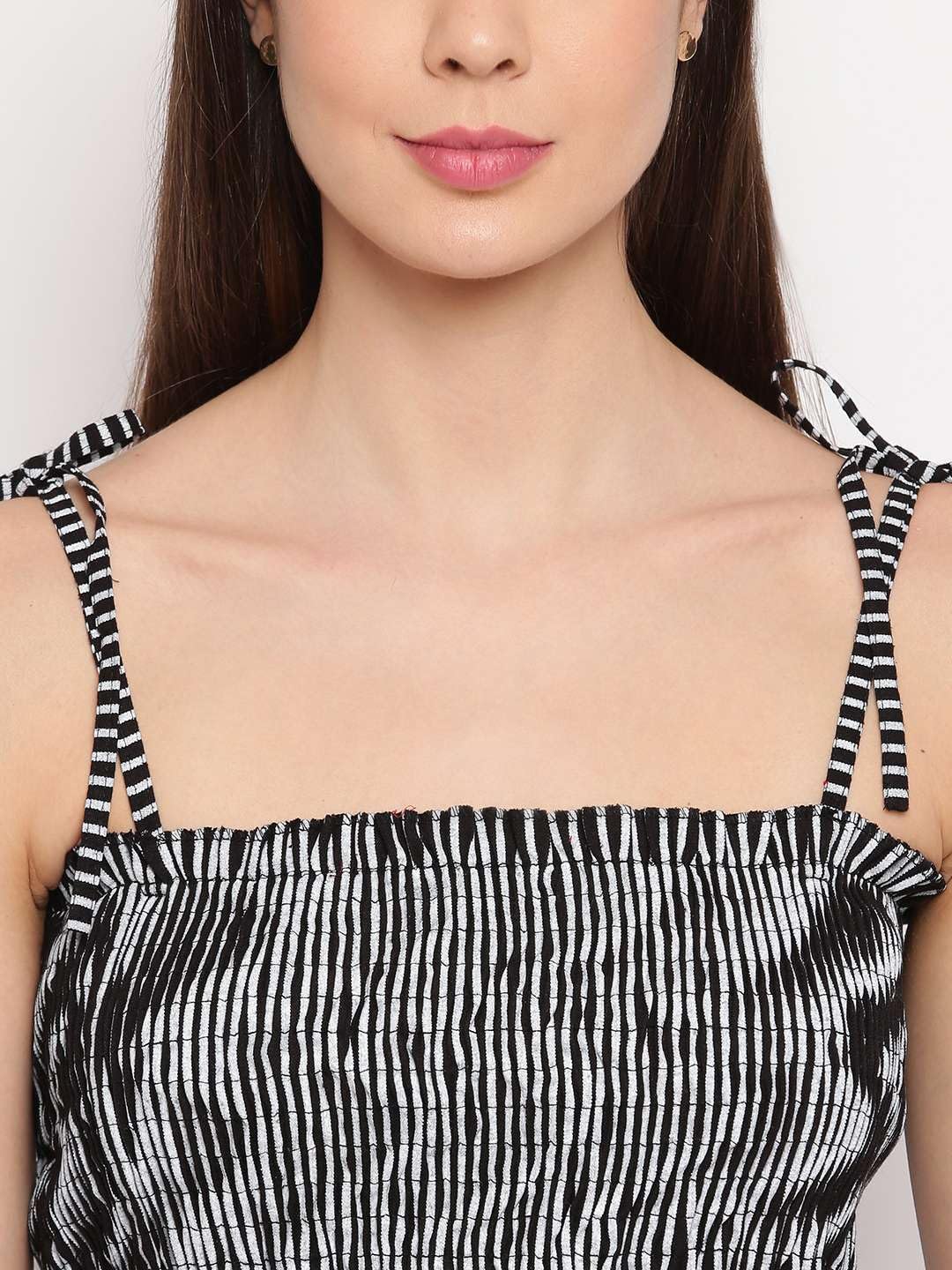 Bigdave Women's Rayon Printed Casual Summer Style Tie Shoulder Straps Free Size Tank Top (Multi20)