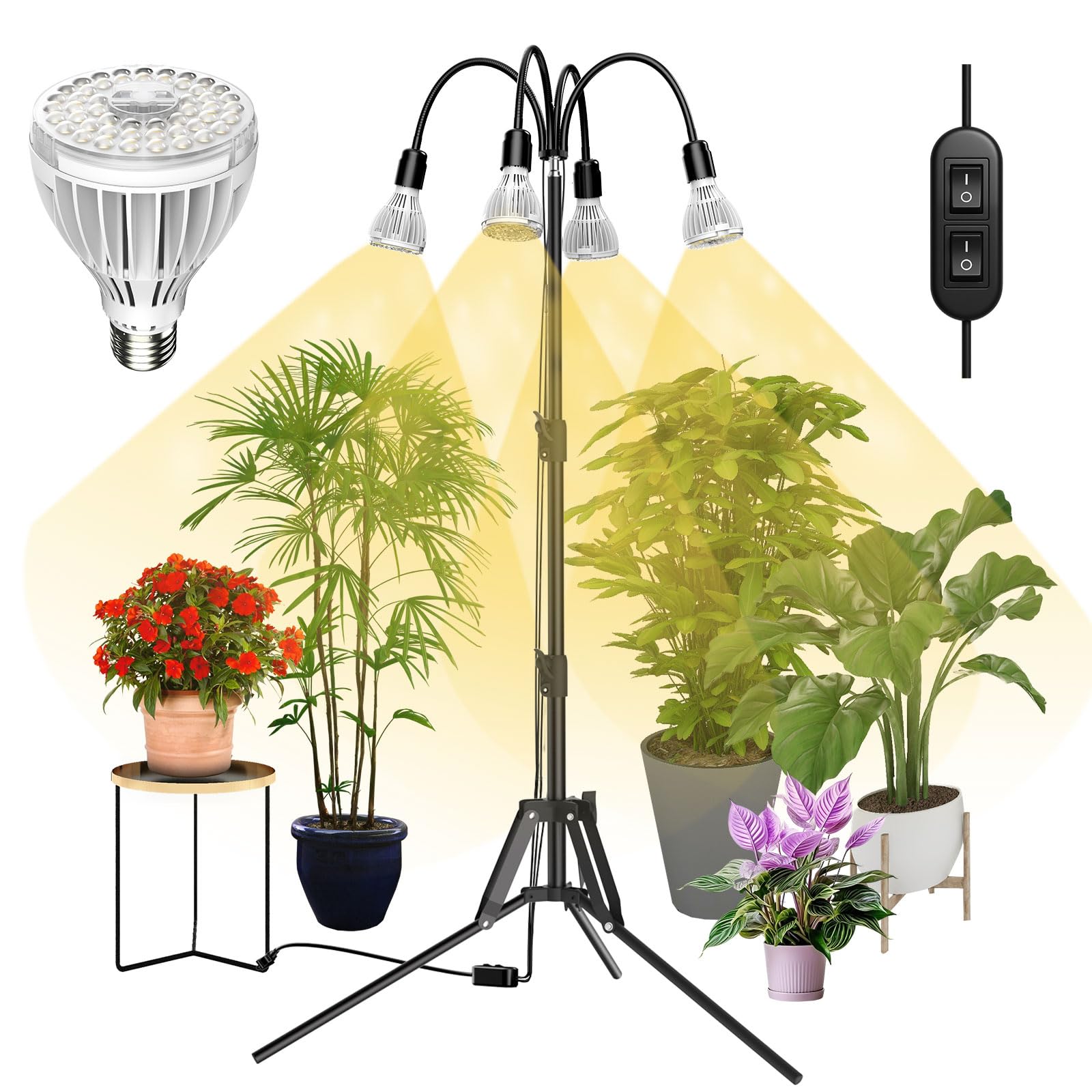Amazon.com: SANSI Grow Lights for Indoor Plants, 128W Full