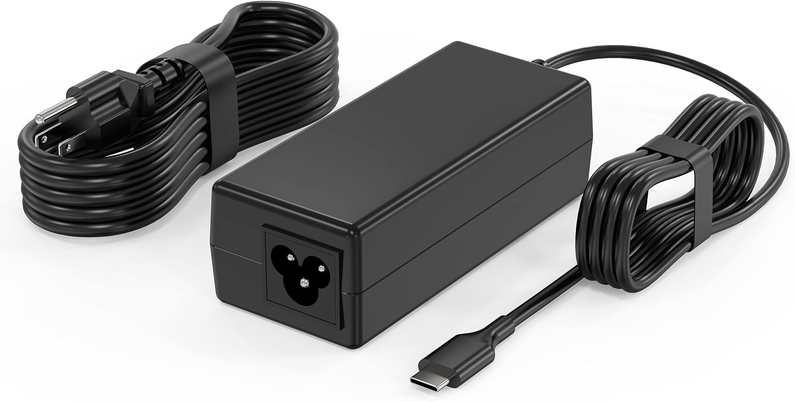 Chromebook Charger,45W USB C Laptop Charger Compatible with HP Dell Acer Asus Samsung, Type C Fast Charging Power Adapter