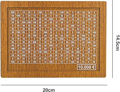 Miniatura 5 de Alcancía para niños de gran capacidad de madera con contador, caja de portería de dinero retro para niños D